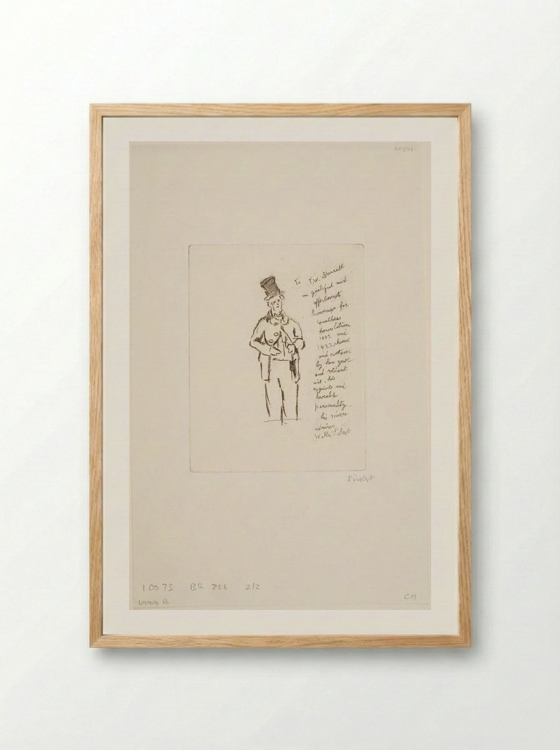 In Memoriam T. W. Barrett - Walter Sickert - Framed Print Wood