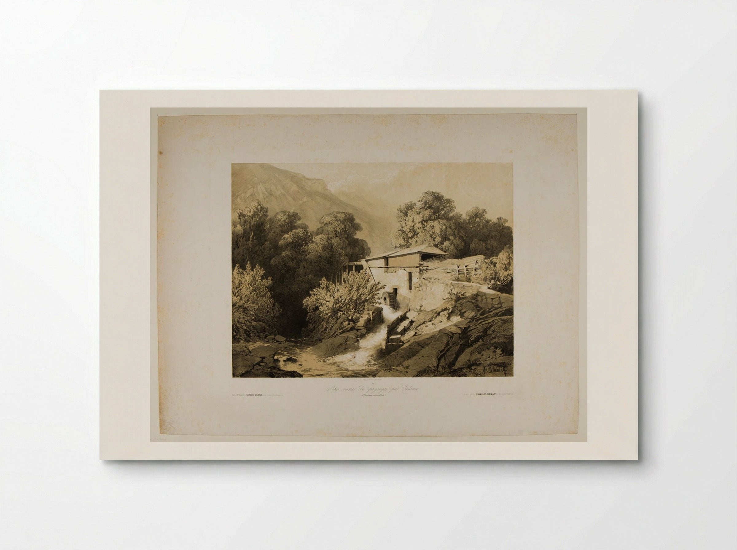 In Montreux, Vaud District - Alexandre Calame - Poster