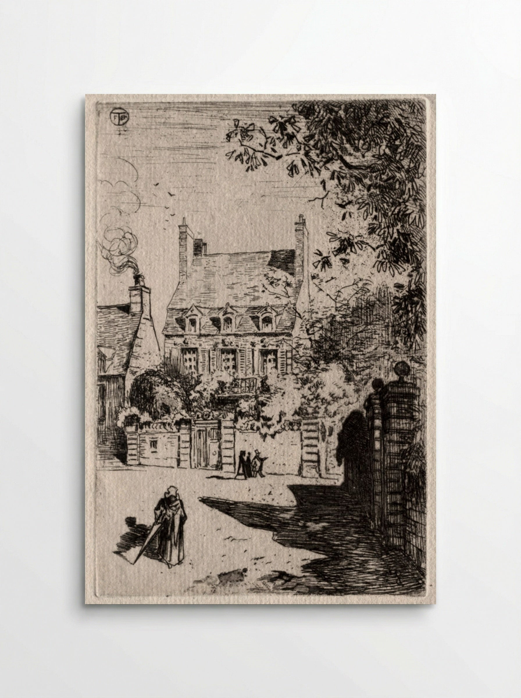 In Province: The House at Orléans - Félix Hilaire Buhot - Poster