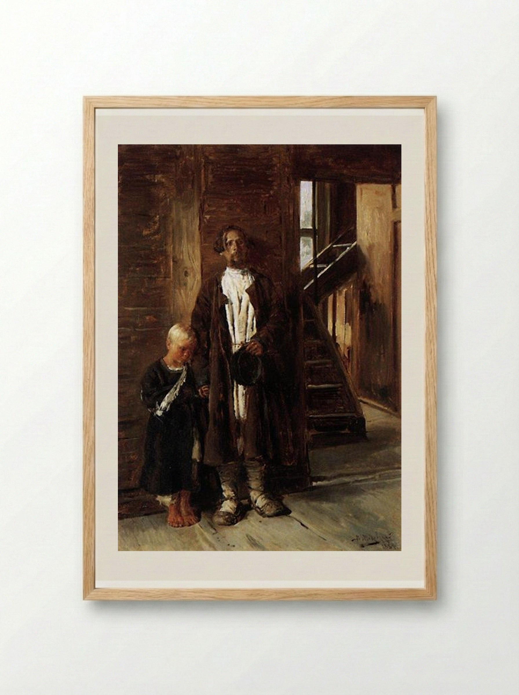 In Search of Medicine - Vladimir Makovsky - Framed Print Wood