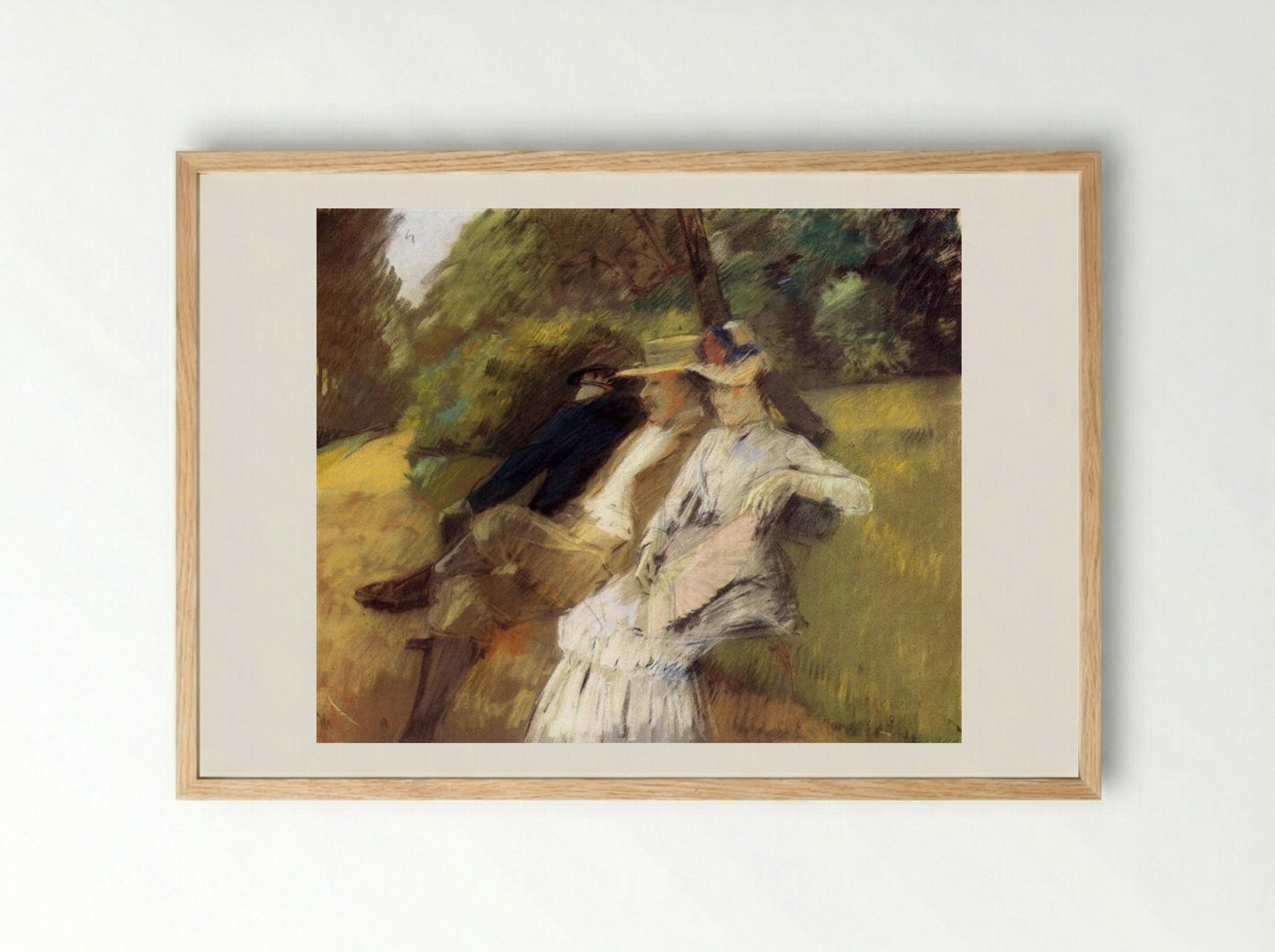 In The Park - Julius LeBlanc Stewart - Framed Print Wood