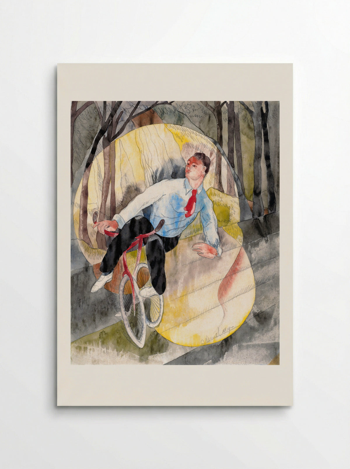 In Vaudeville: The Bicycle Rider - Charles Demuth - Poster