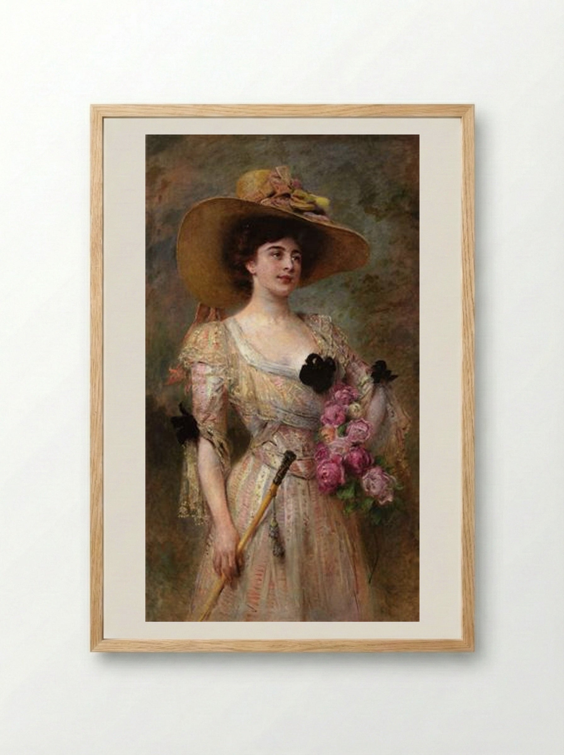 In from a Stroll - Konstantin Makovsky - Framed Print Wood