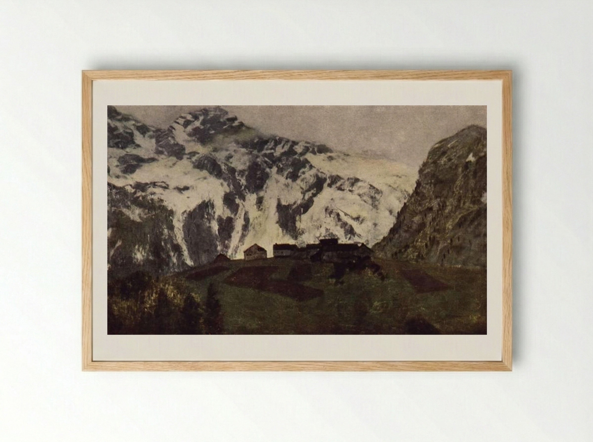 In the Alps - Isaac Levitan - Framed Print Wood