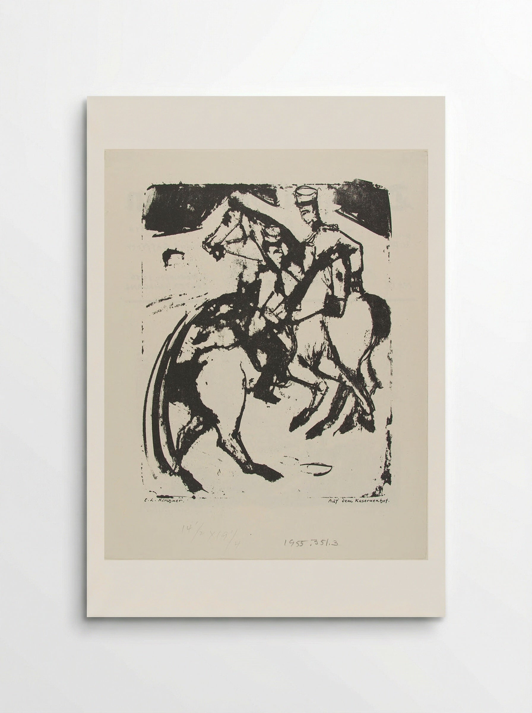 In the Barracks Courtyard - Ernst Ludwig Kirchner - Poster