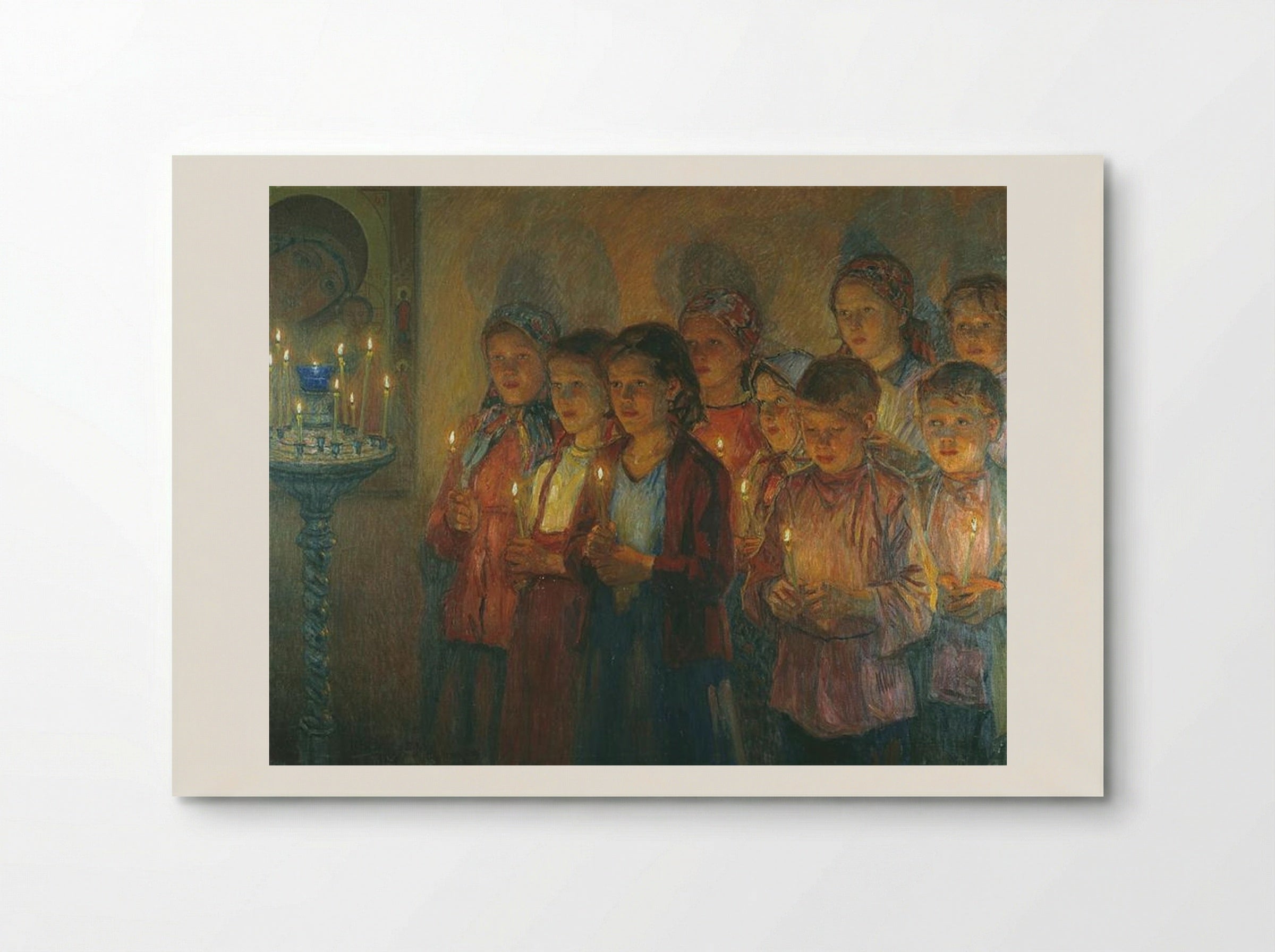 In the Church - Nikolay Bogdanov-Belsky - Poster
