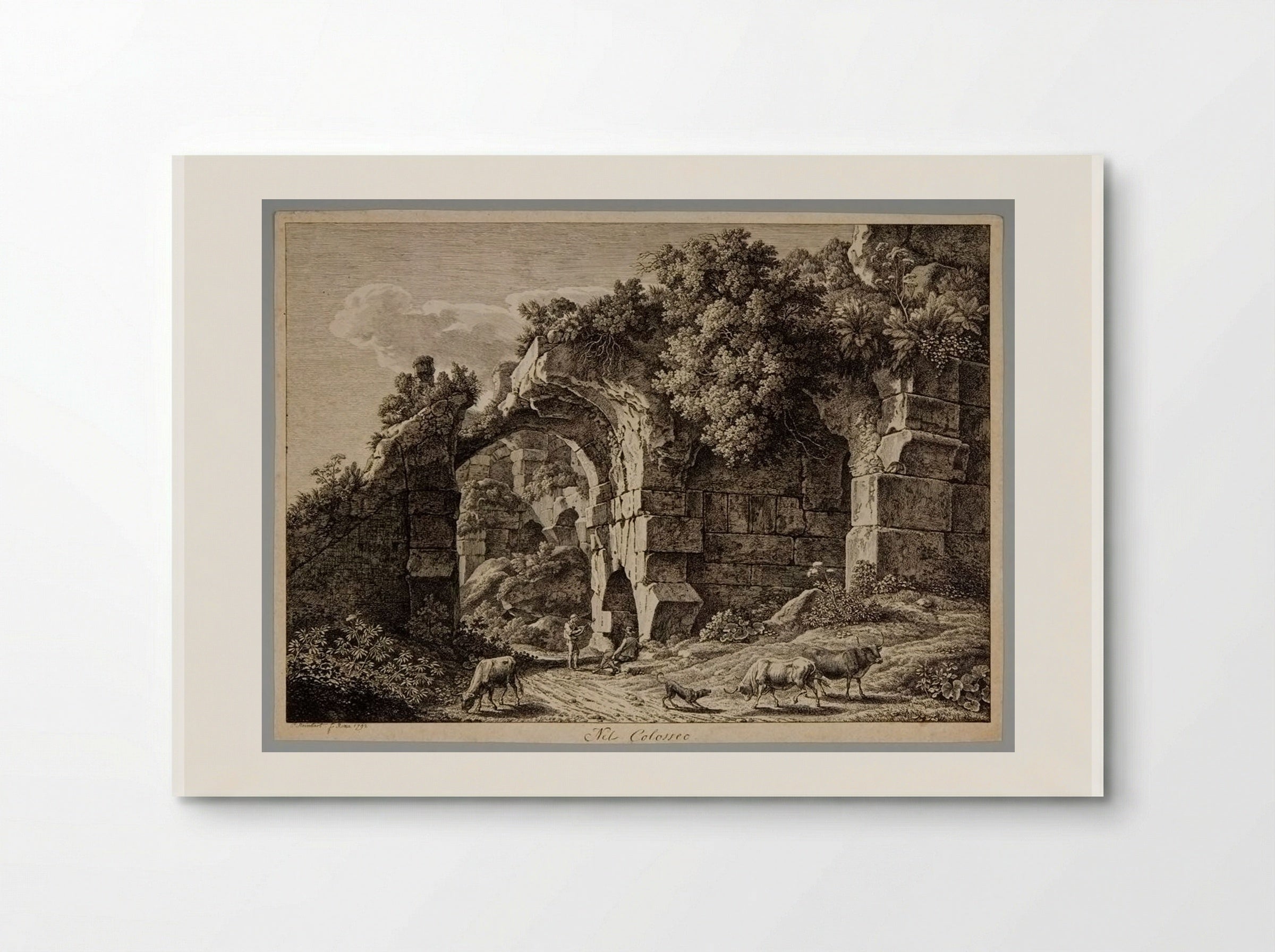 In the Colosseum - Johann Christian Reinhart - Poster