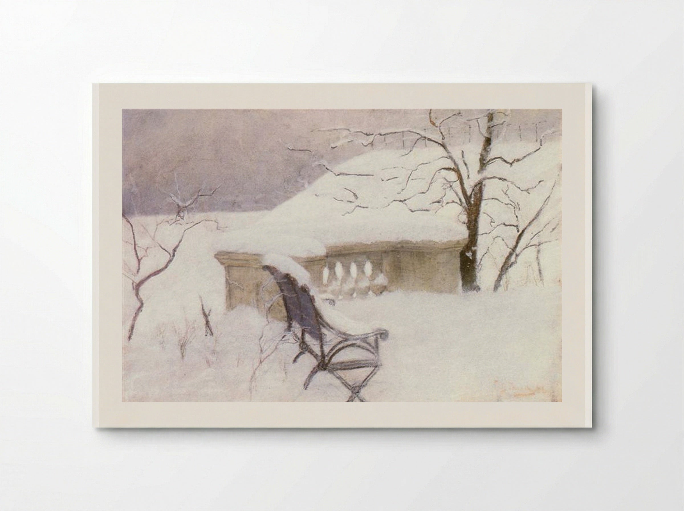 In the Elbank, Hamburg - Frits Thaulow - Poster