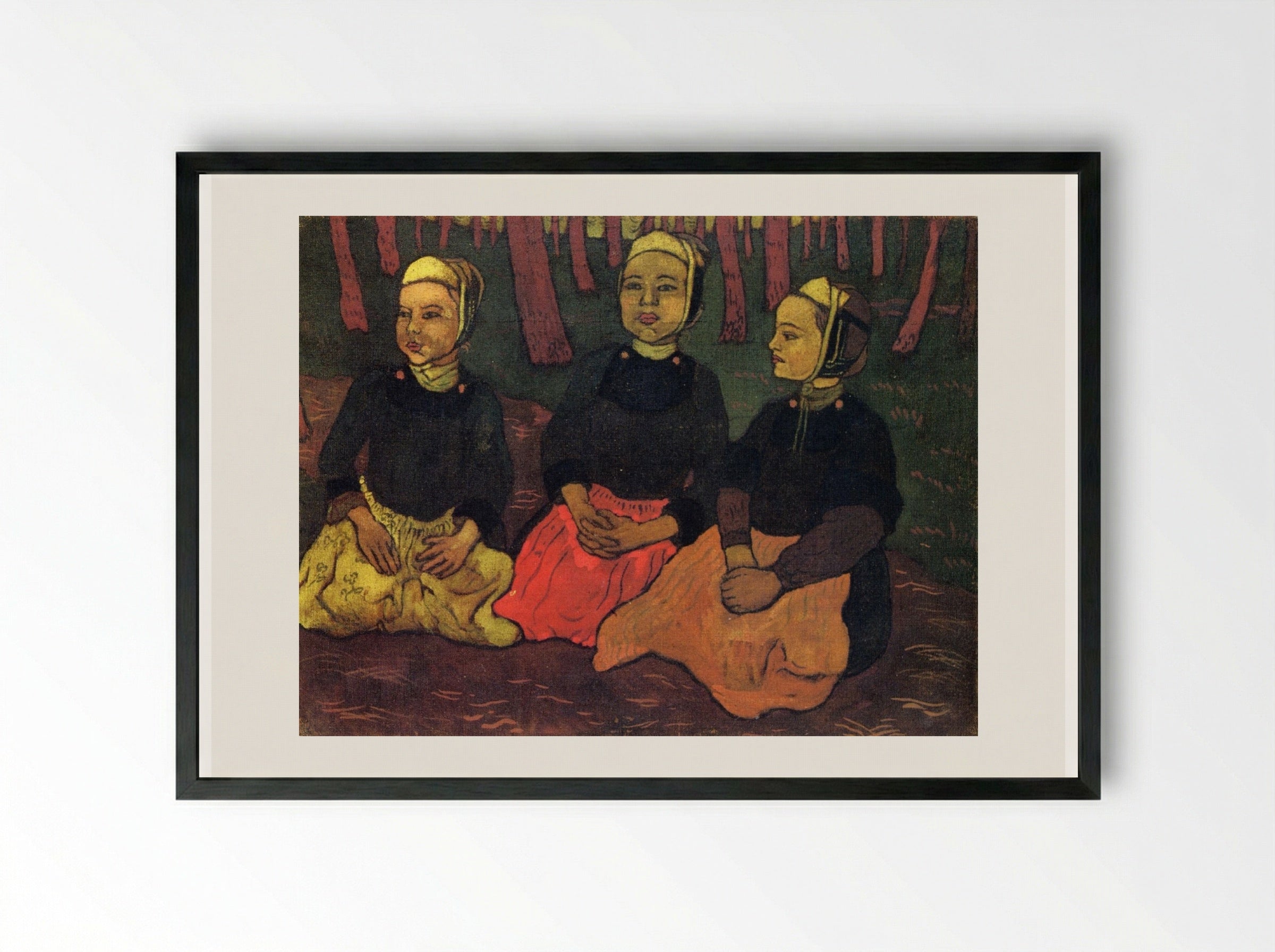 In the Forest - Georges Lacombe - Framed Print Black