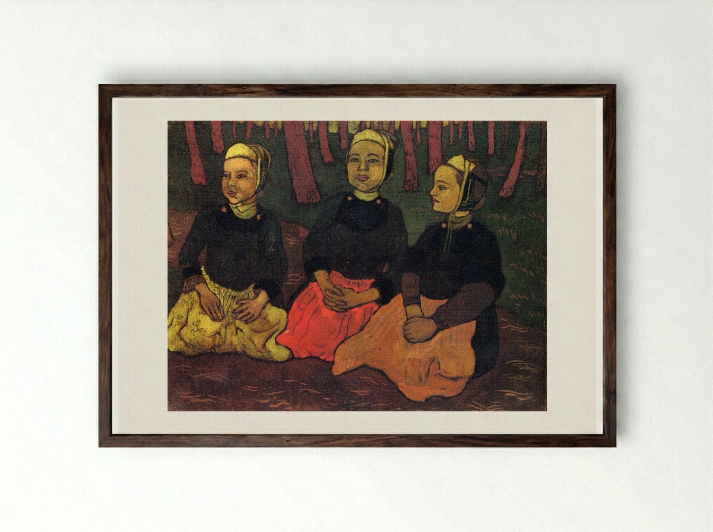 In the Forest - Georges Lacombe - Framed Print Dark Wood