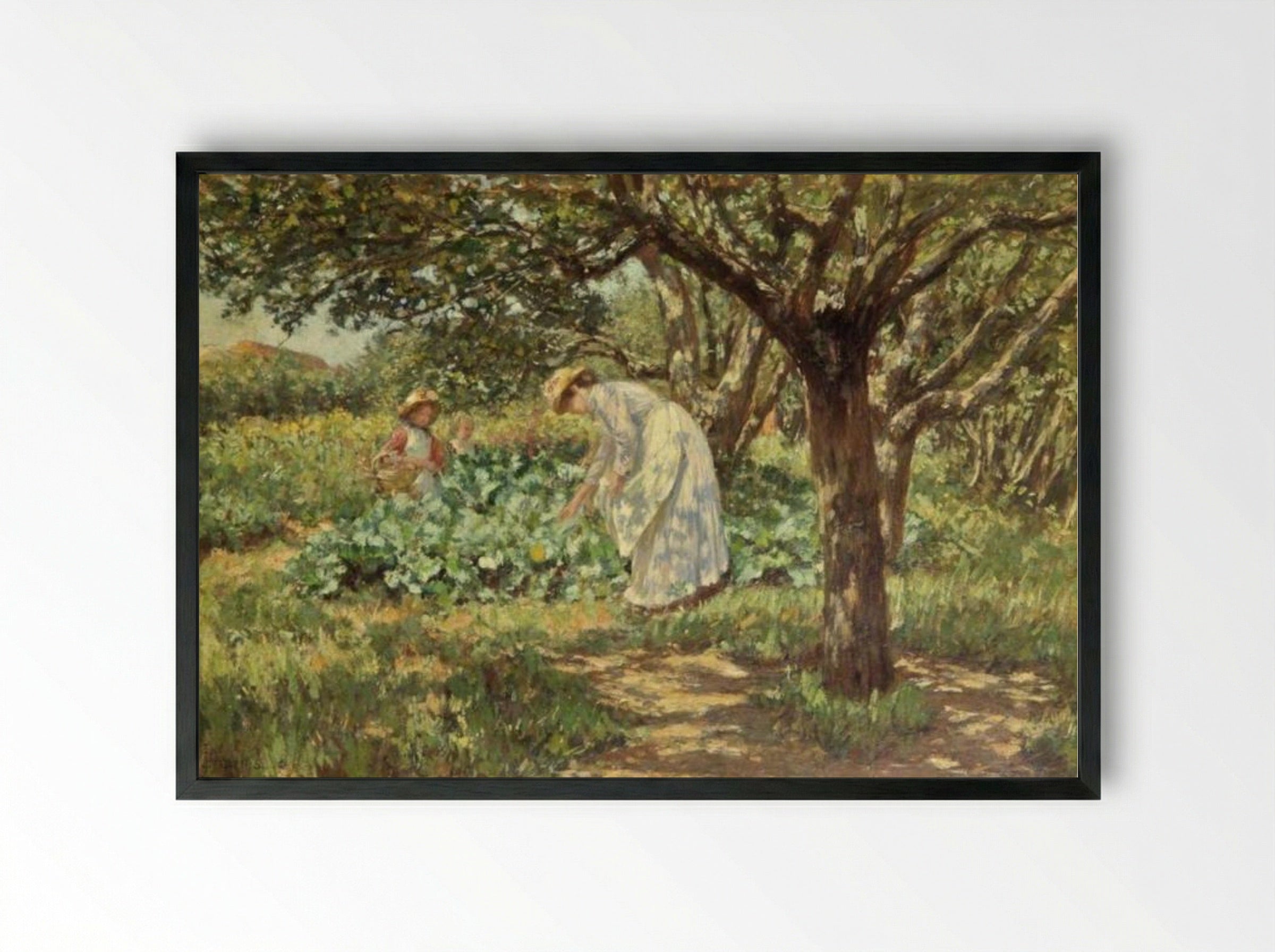 In the Garden - James Charles - Framed Print Black