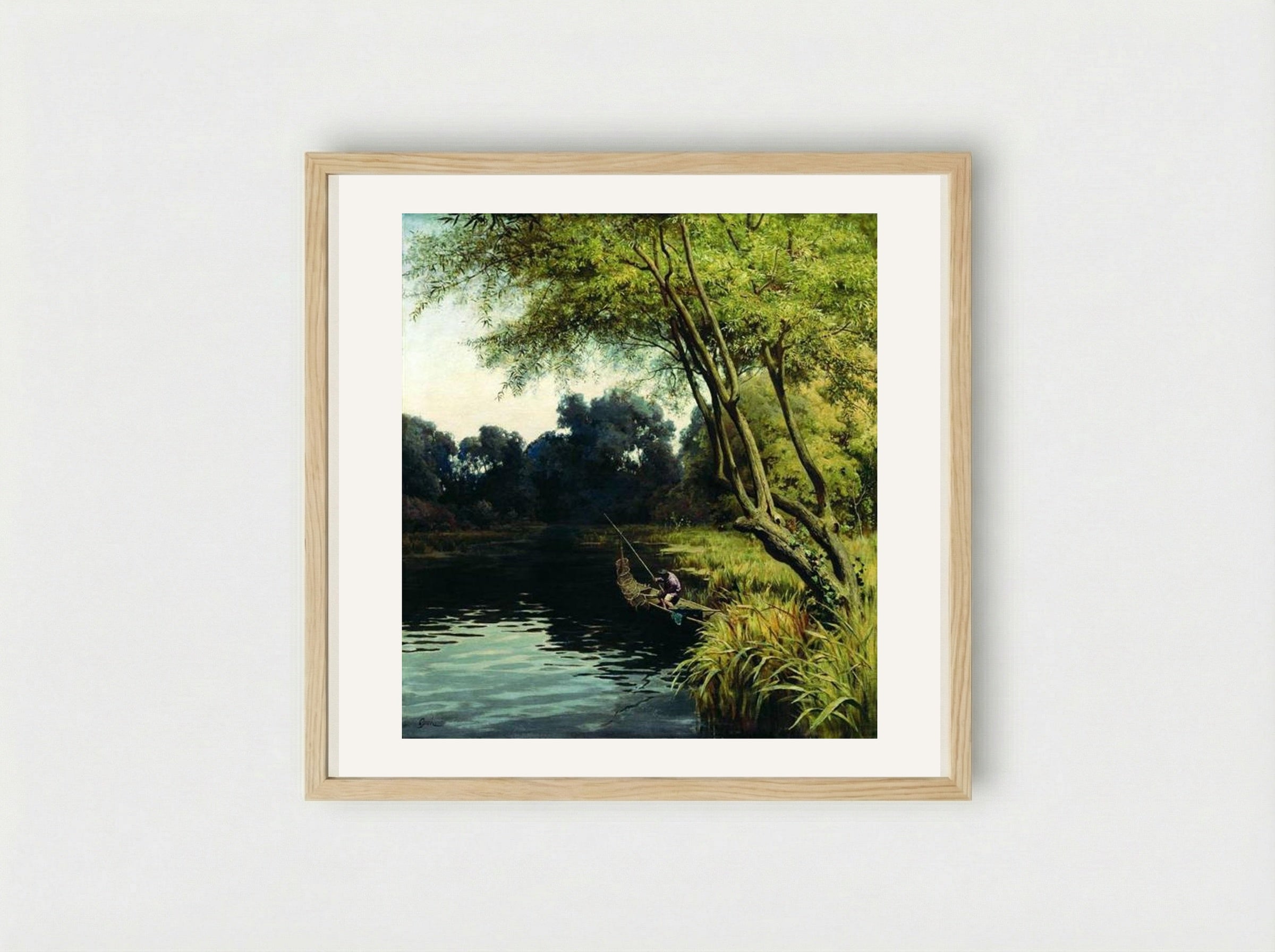 In the Meadow Thickets (Podolsk Province) - Volodymyr Orlovsky - Framed Print Wood