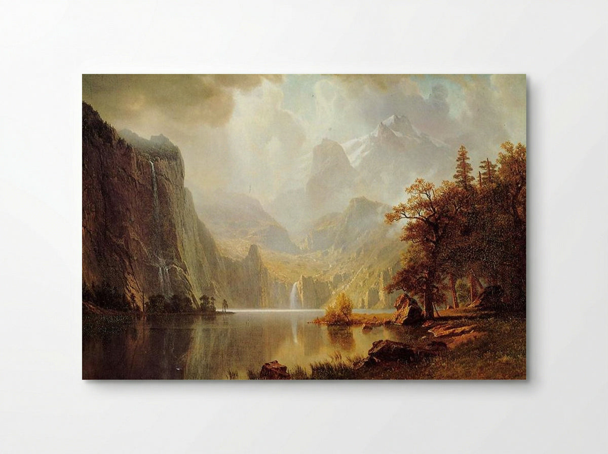 In the Mountains - Albert Bierstadt - Poster