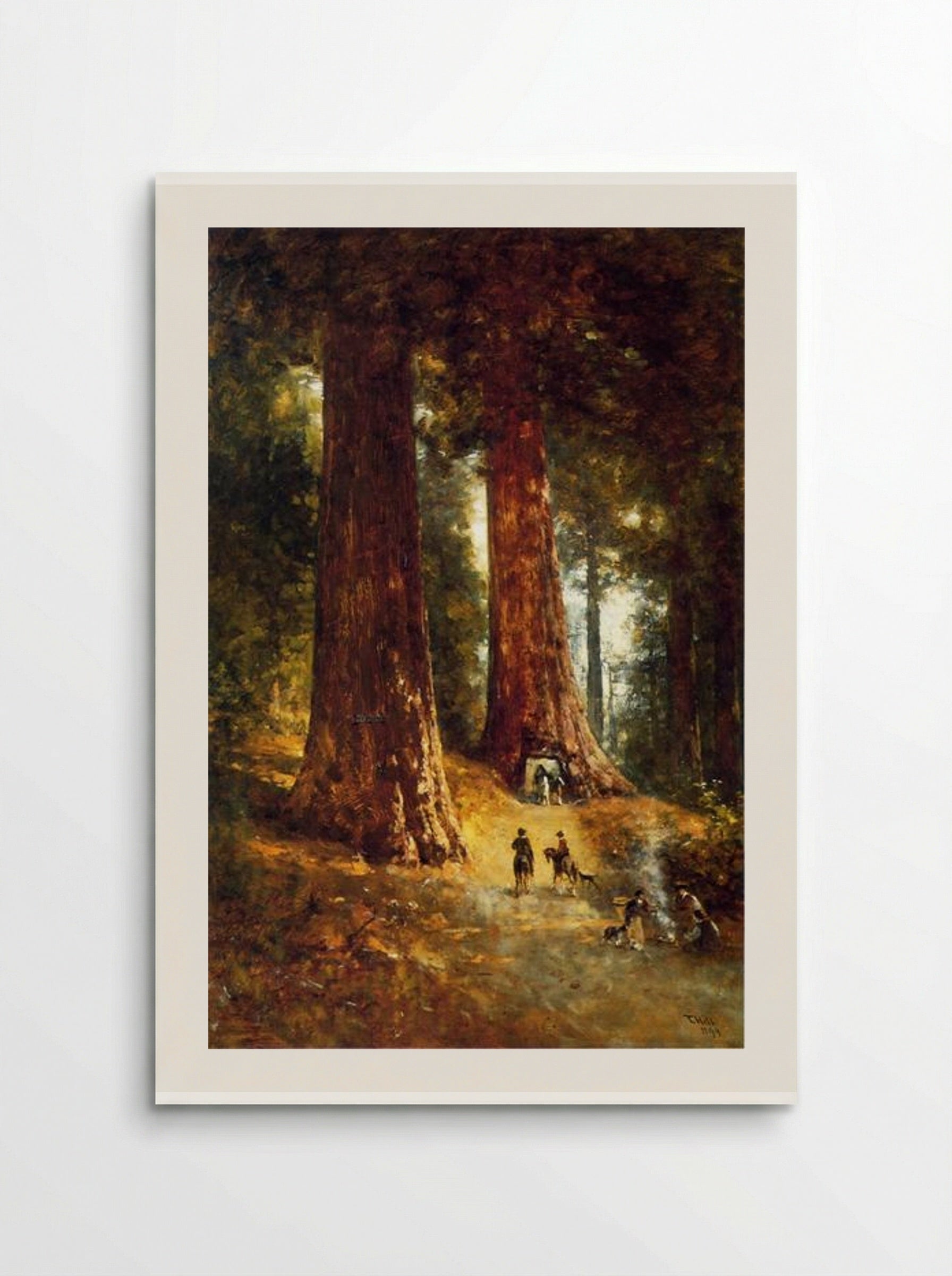 In the Redwoods - Thomas Hill - Poster