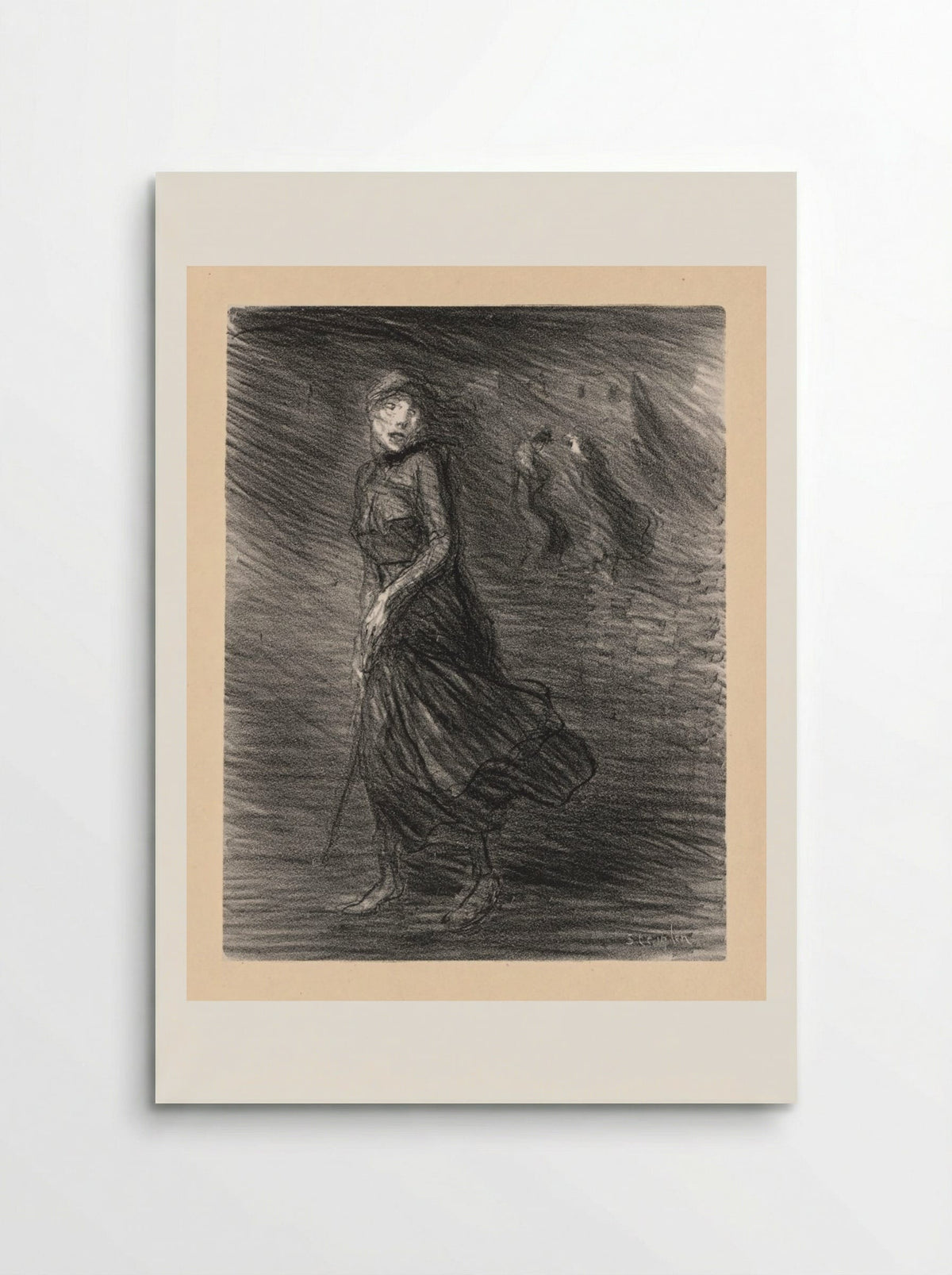 In the Street (Dans la Rue) - Théophile Alexandre Steinlen - Poster