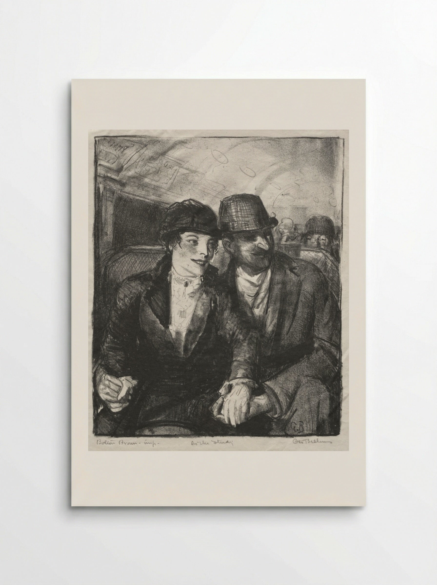 In the Subway - George Bellows - Poster