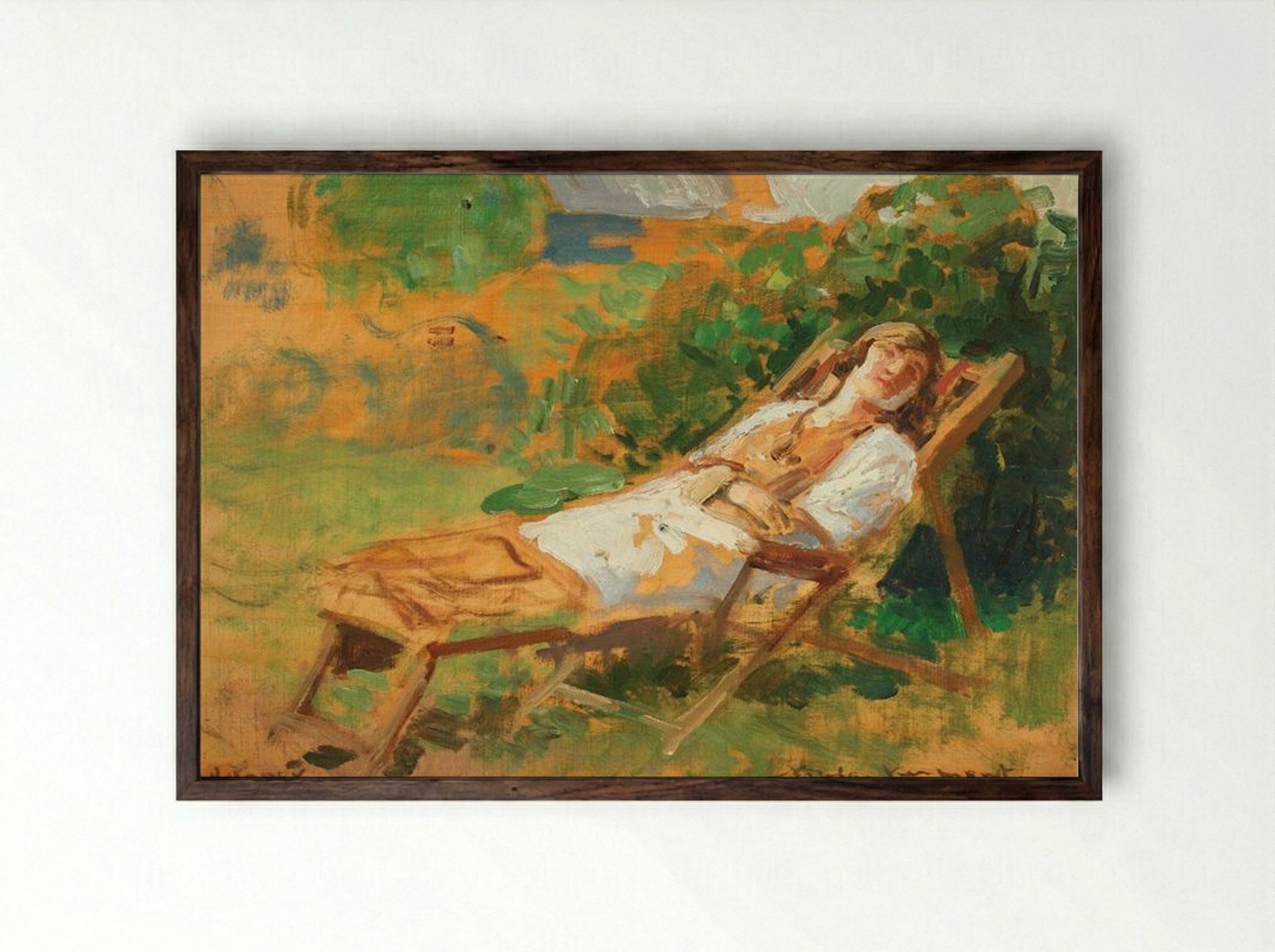 In the Sun - Nicolae Vermont - Framed Print Dark Wood