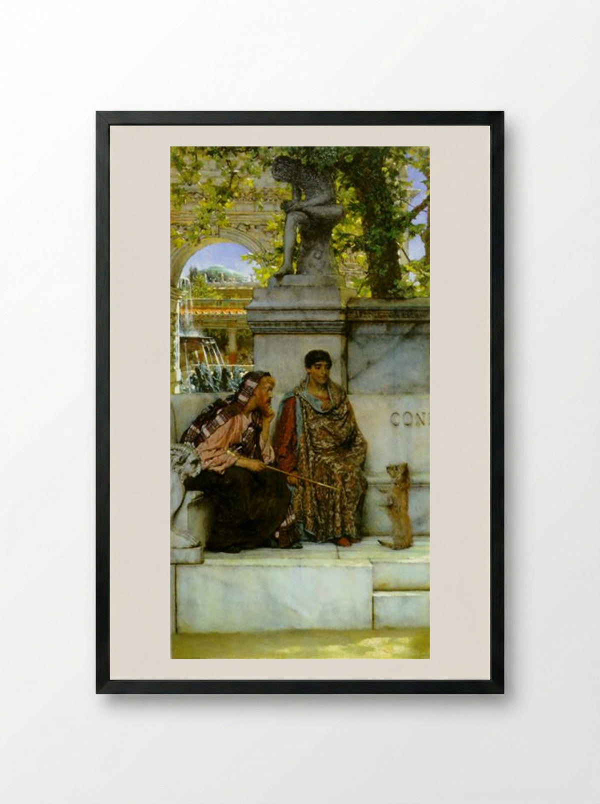 In the Time of Constantine - Sir Lawrence Alma-Tadema - Framed Print Black