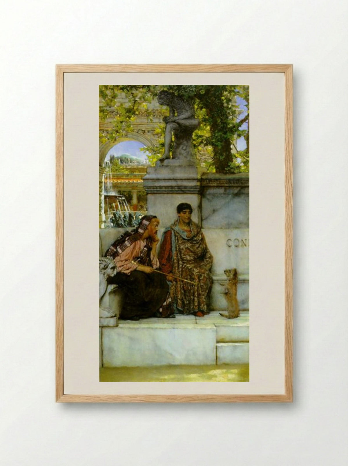 In the Time of Constantine - Sir Lawrence Alma-Tadema - Framed Print Wood
