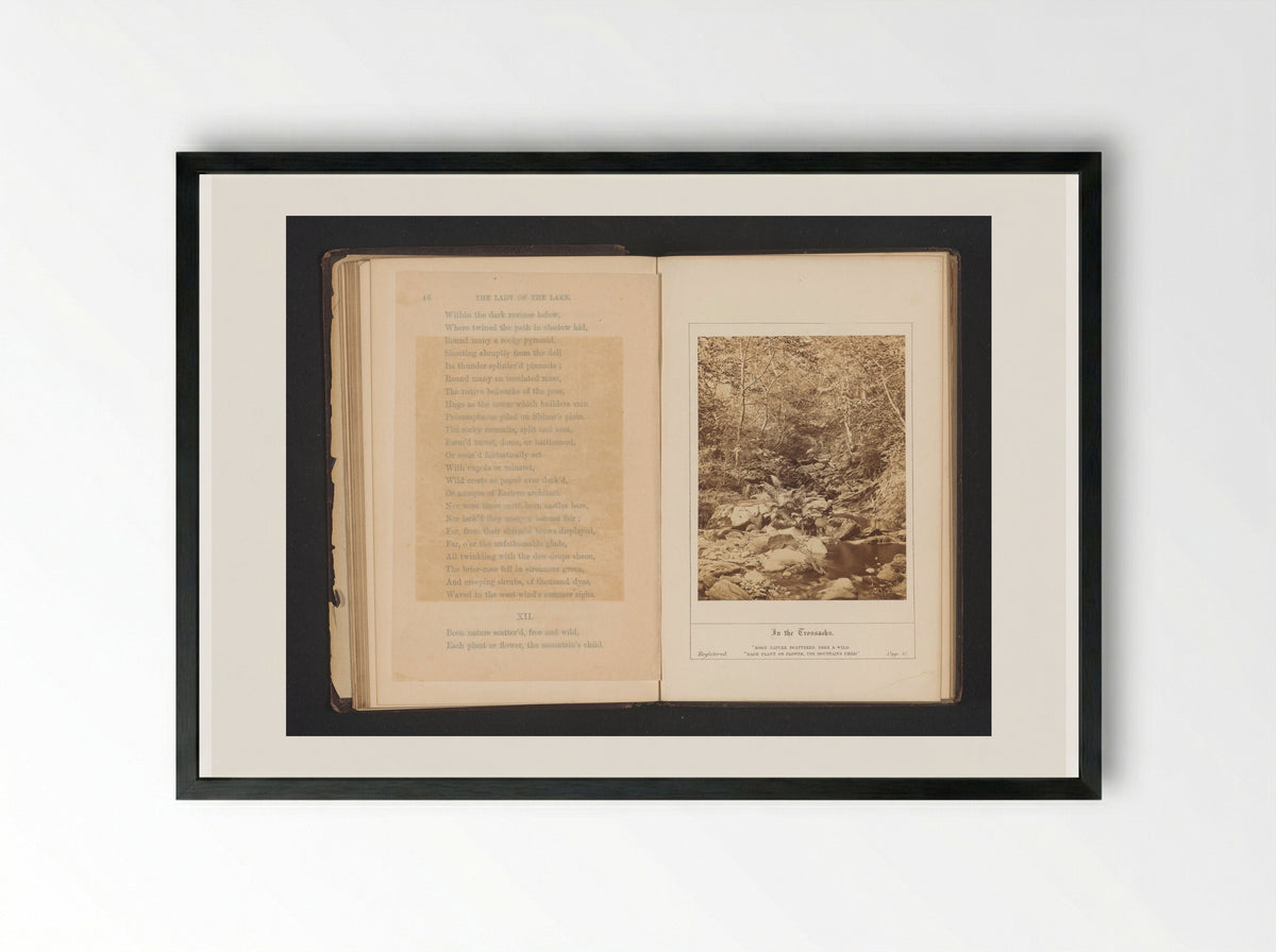 In the Trossachs - George Washington Wilson - Framed Print Black