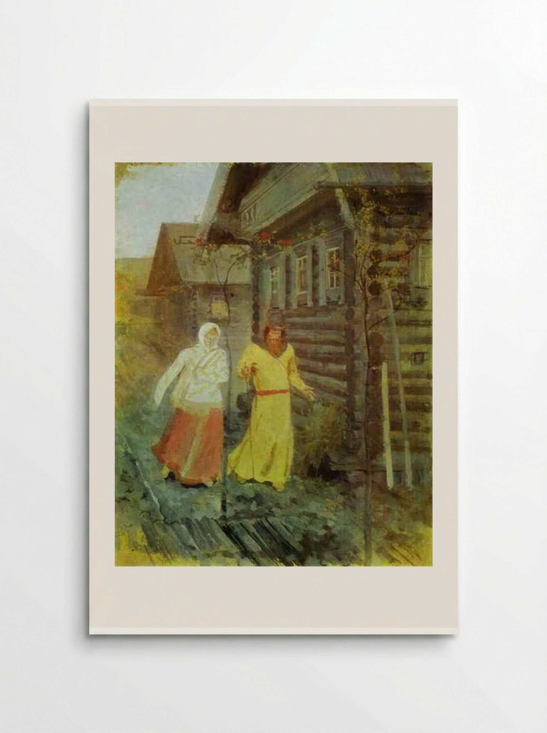 In the Village - Andrei Ryabushkin - Poster