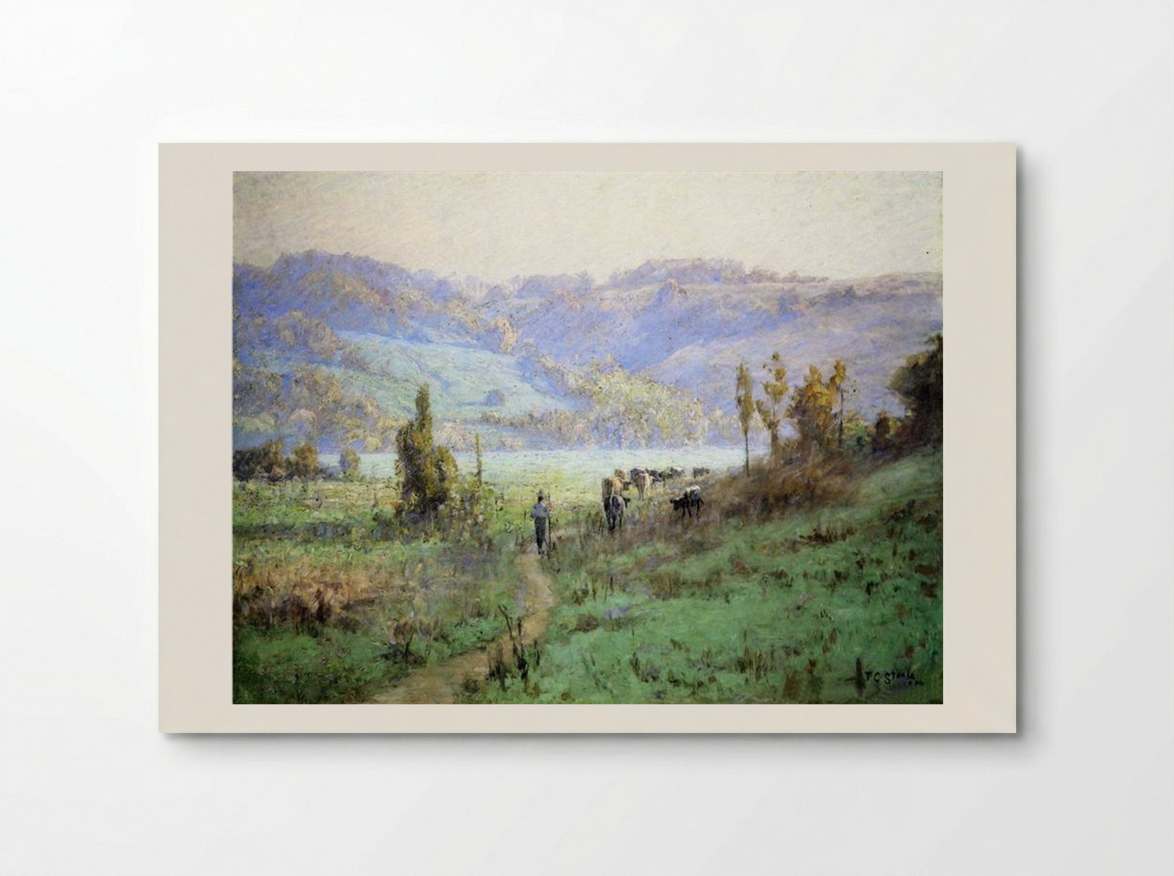 In the Whitewater Valley near Metamora - T. C. Steele - Poster