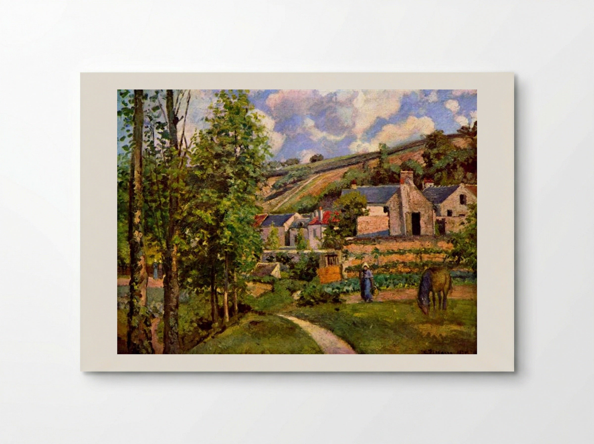 In the Woods at the Hermitage at Pontoise - Camille Pissarro - Poster