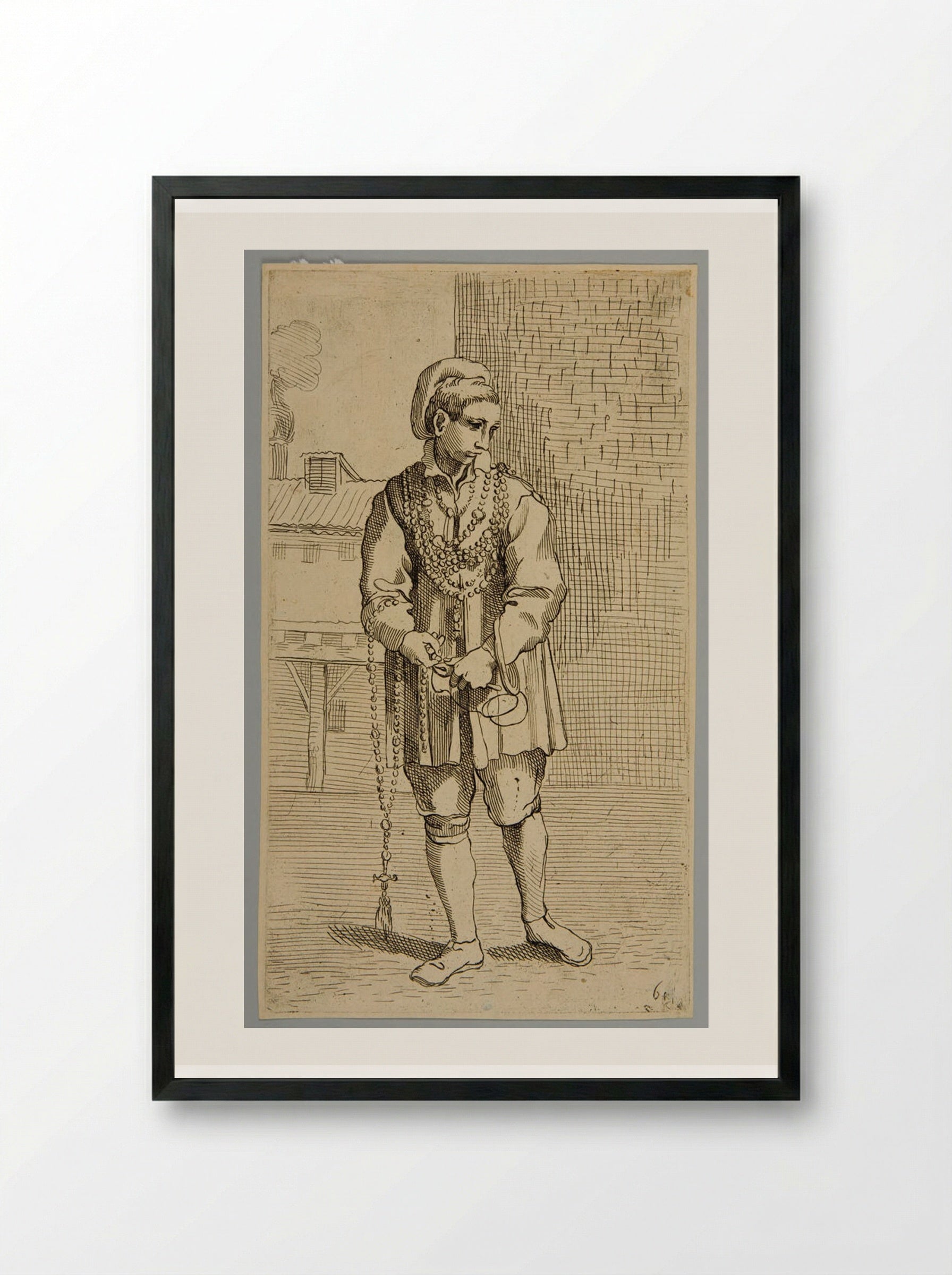 Incatenatore di Corone - Simon Guillain - Framed Print Black