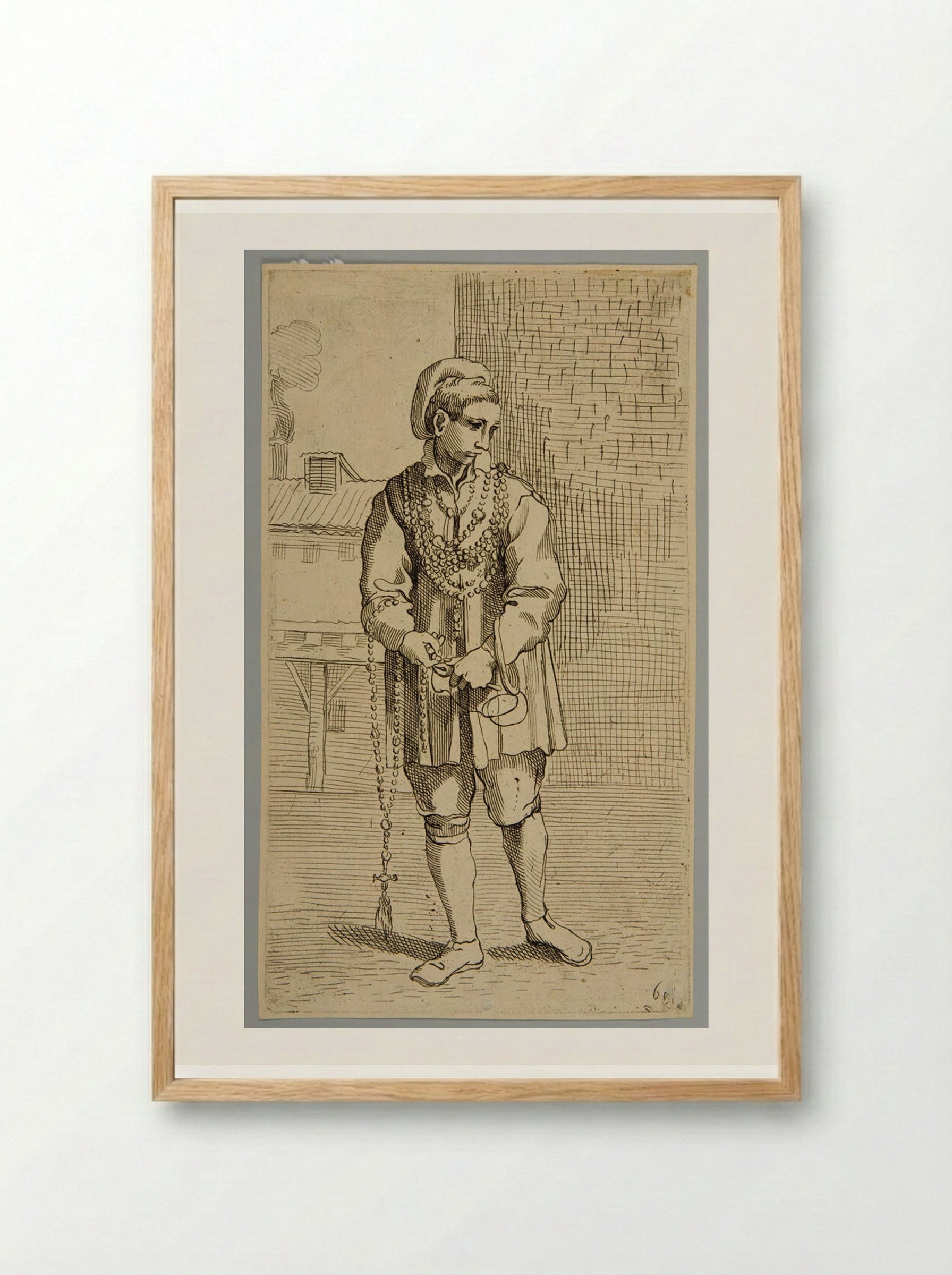 Incatenatore di Corone - Simon Guillain - Framed Print Wood