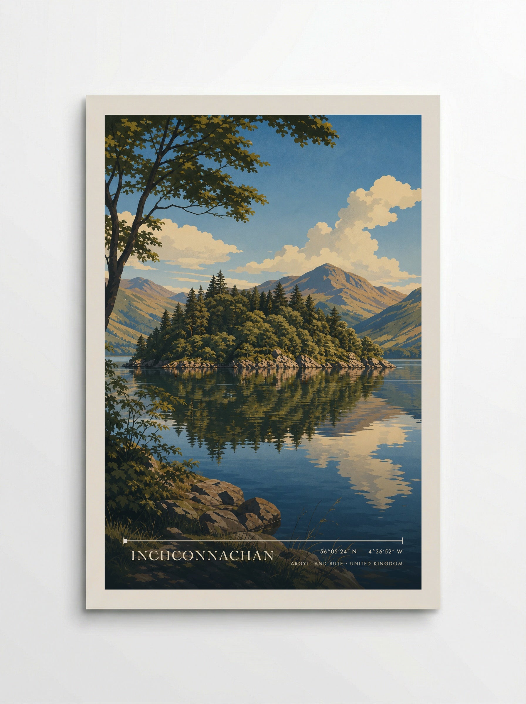 Inchconnachan Argyll and Bute United Kingdom Travel Poster - Poster