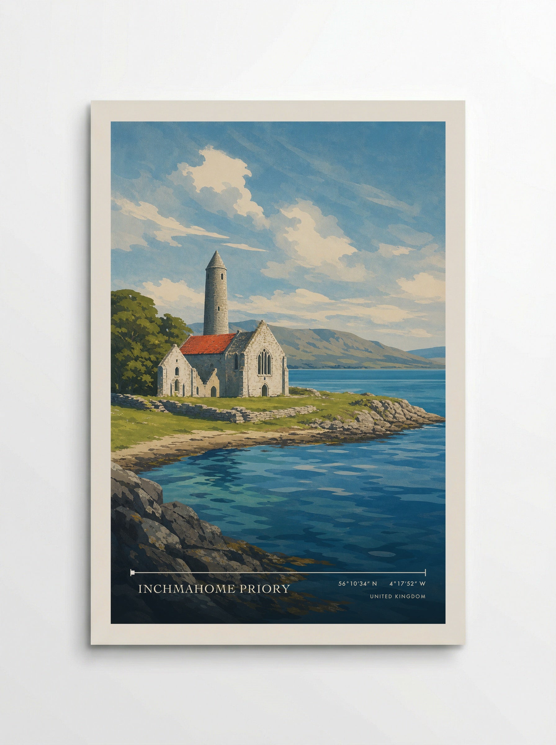 Inchmahome Priory United Kingdom Travel Poster - Poster