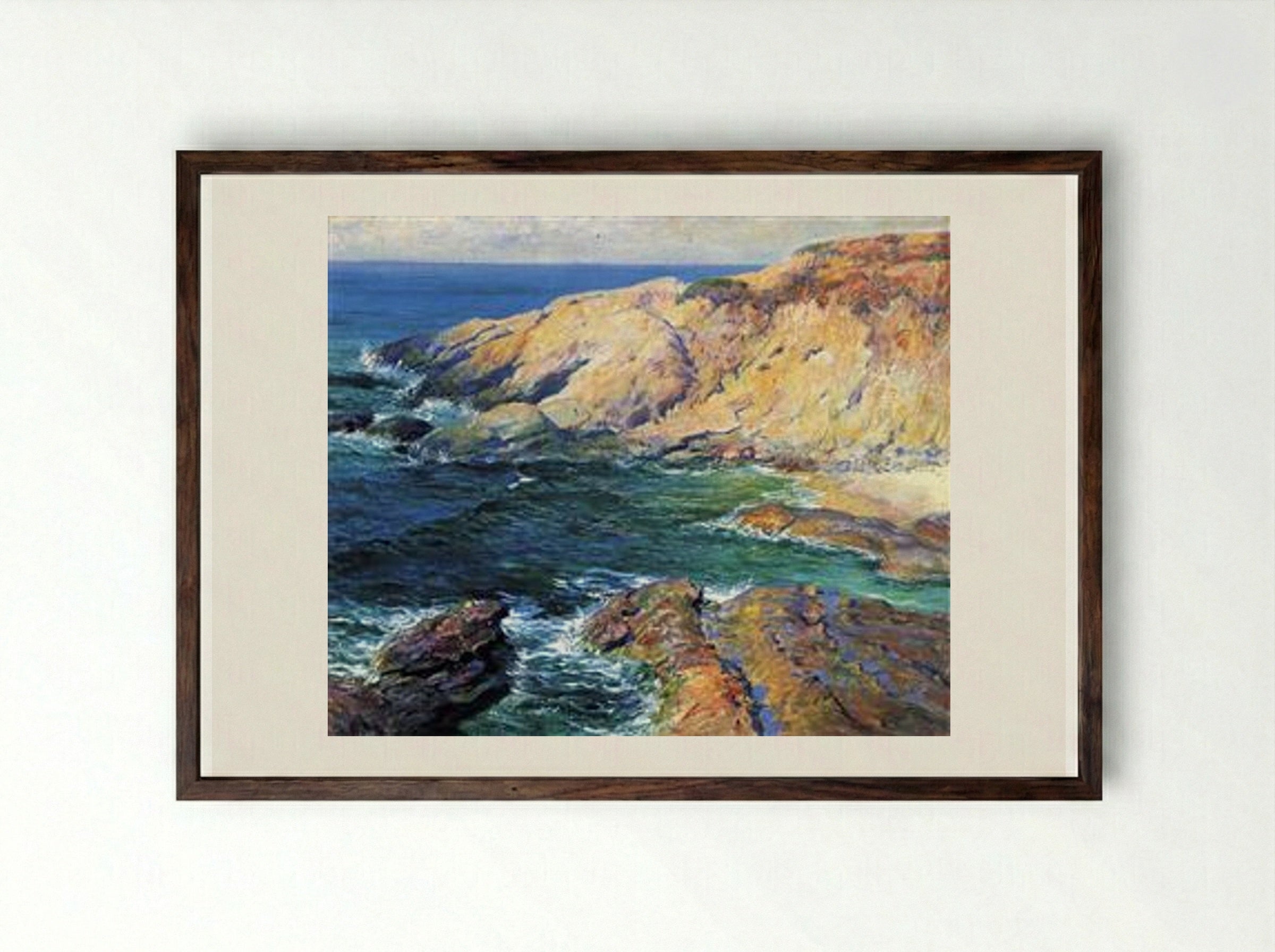 Incoming Tide - Guy Rose - Framed Print Dark Wood