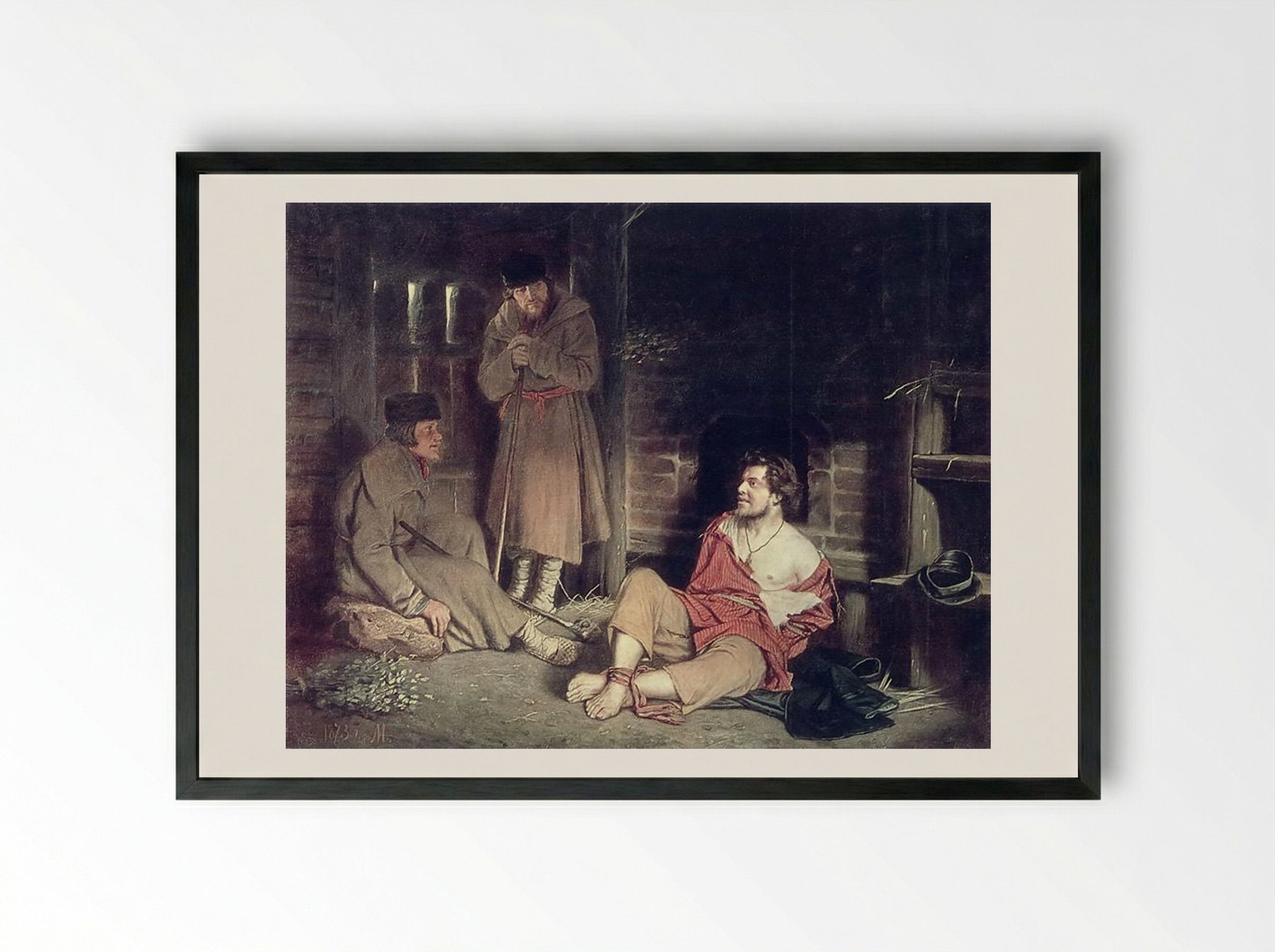Incorrigible One - Vasily Perov - Framed Print Black