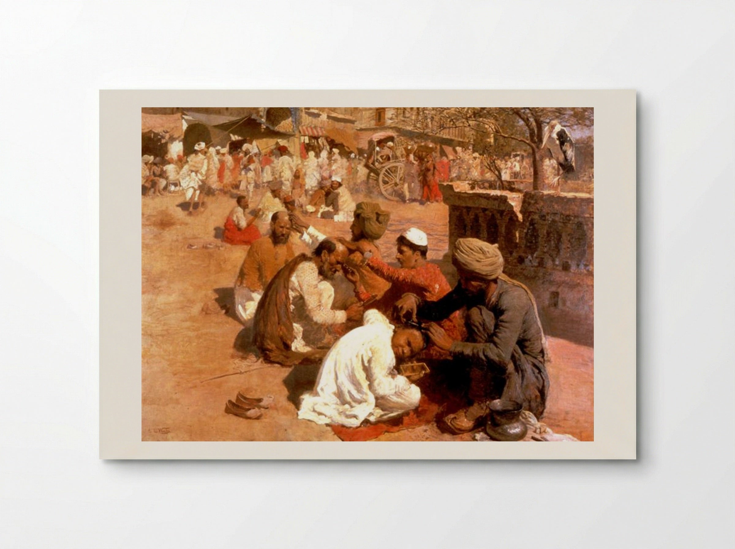 Indian Barbers, Saharanpore - Edwin Lord Weeks - Poster
