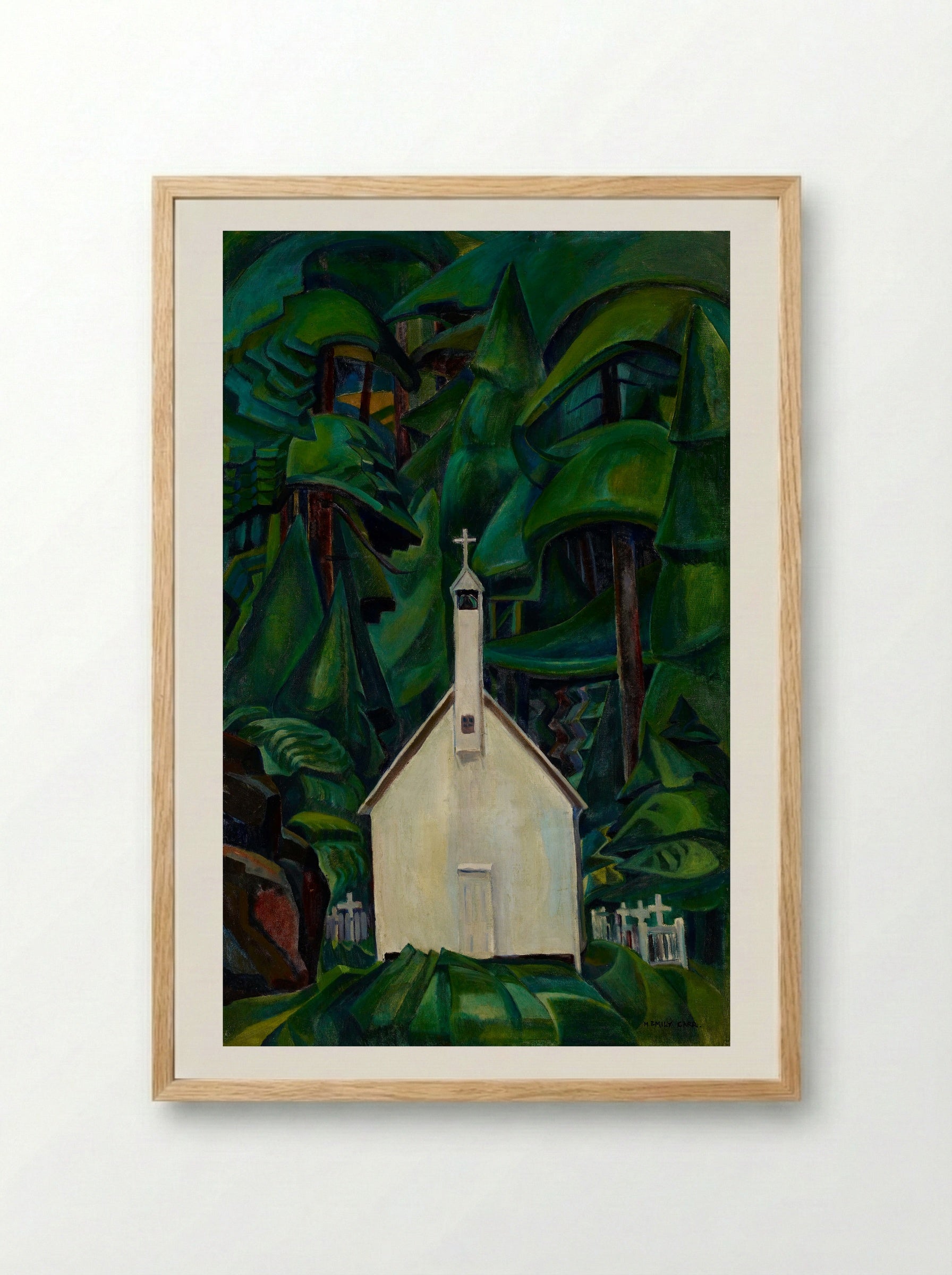 Indian Church - Emily Carr - Framed Print Wood
