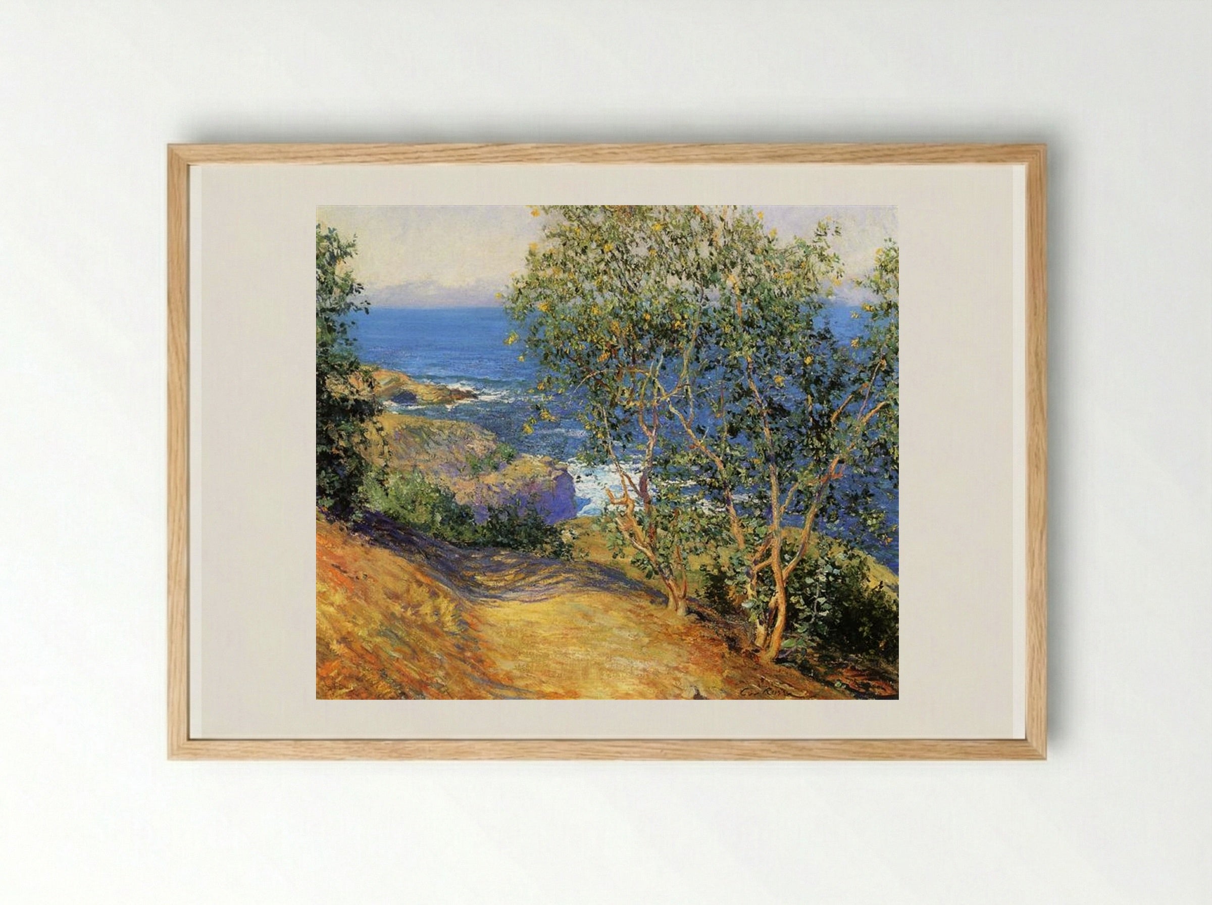 Indian Tobacco Trees, La Jolla - Guy Rose - Framed Print Wood