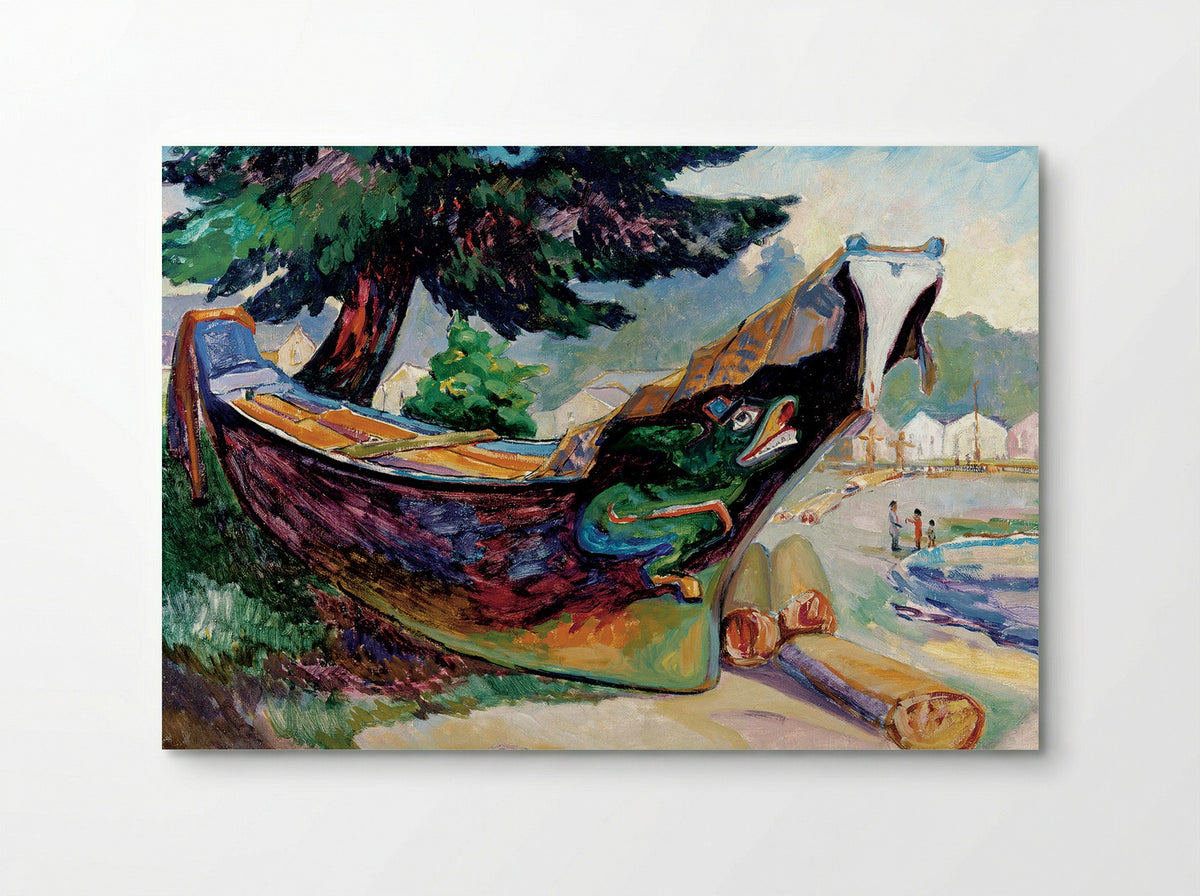Indian War Canoe (Alert Bay) - Emily Carr - Poster