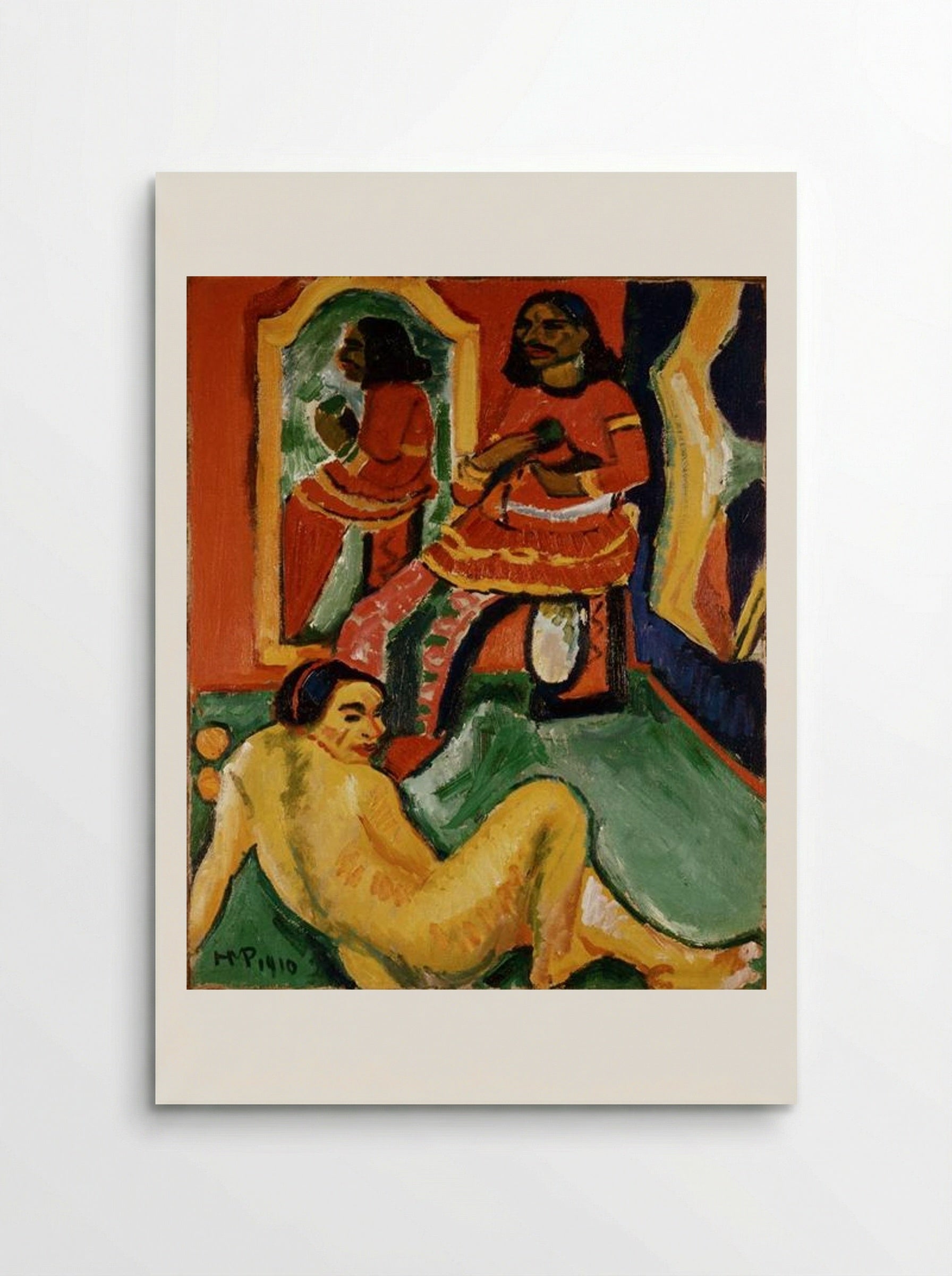 Indian and Woman - Max Pechstein - Poster