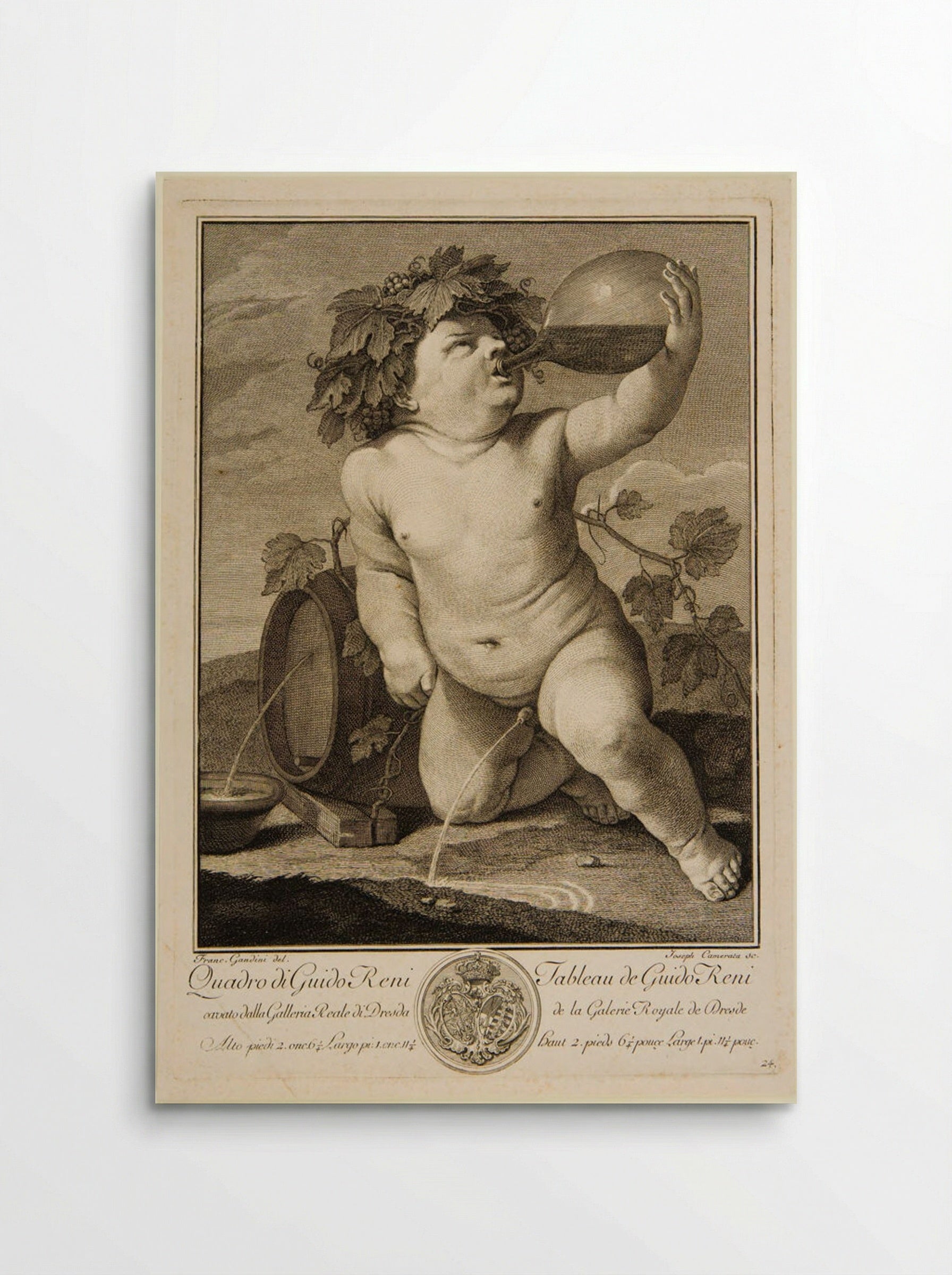 Infant Bacchus - Giuseppe Camerata - Poster