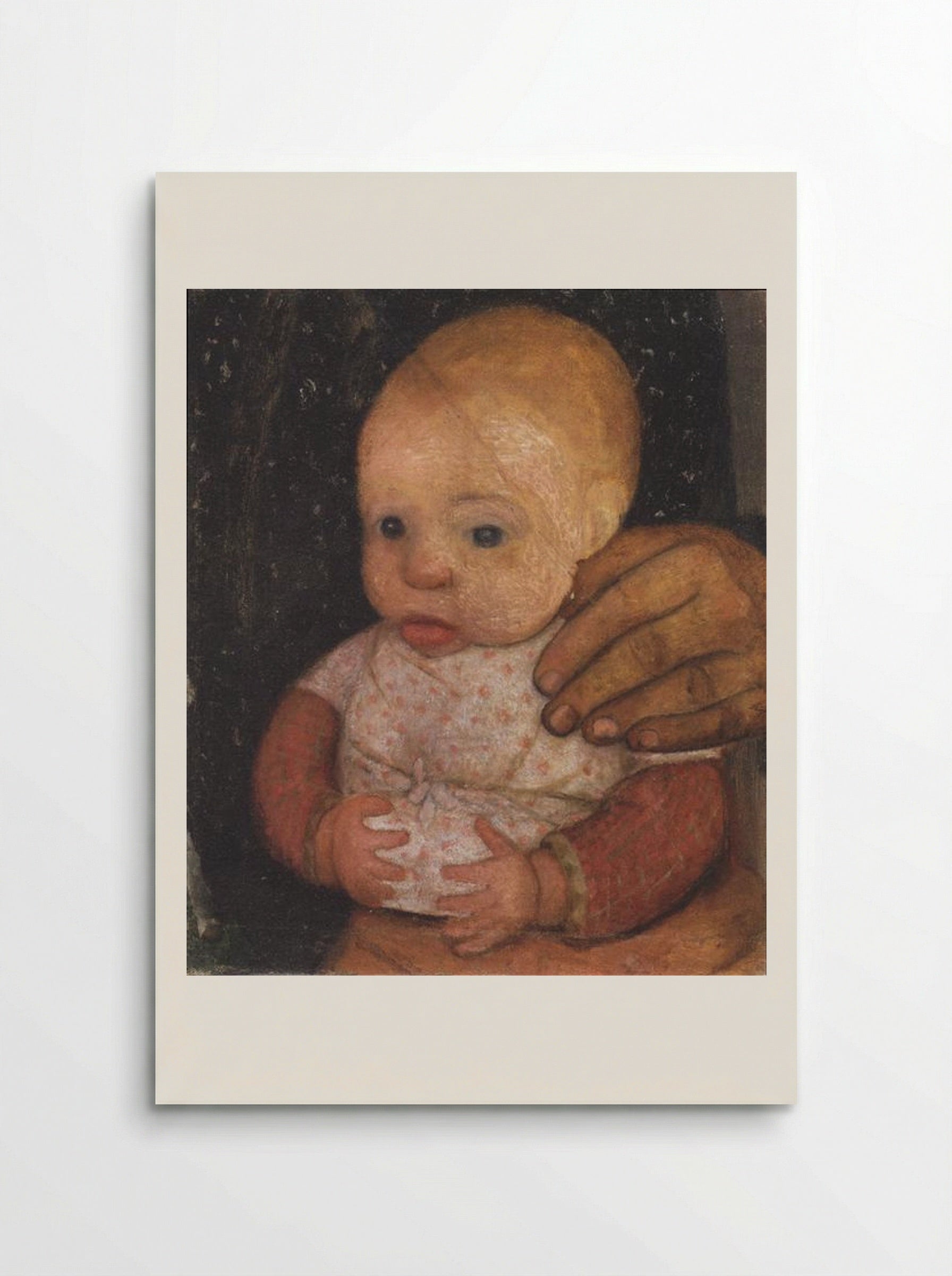 Infant with her Mother's Hand - Paula Modersohn-Becker - Poster