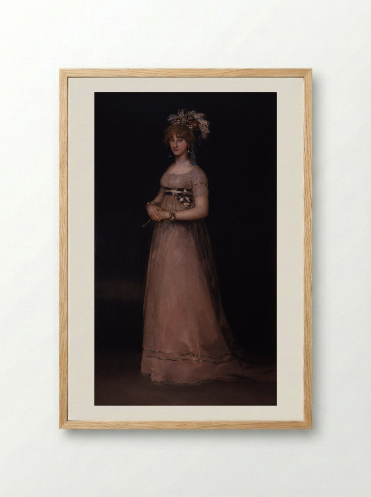 Infanta María Luisa of Spain - Francisco de Goya - Framed Print Wood