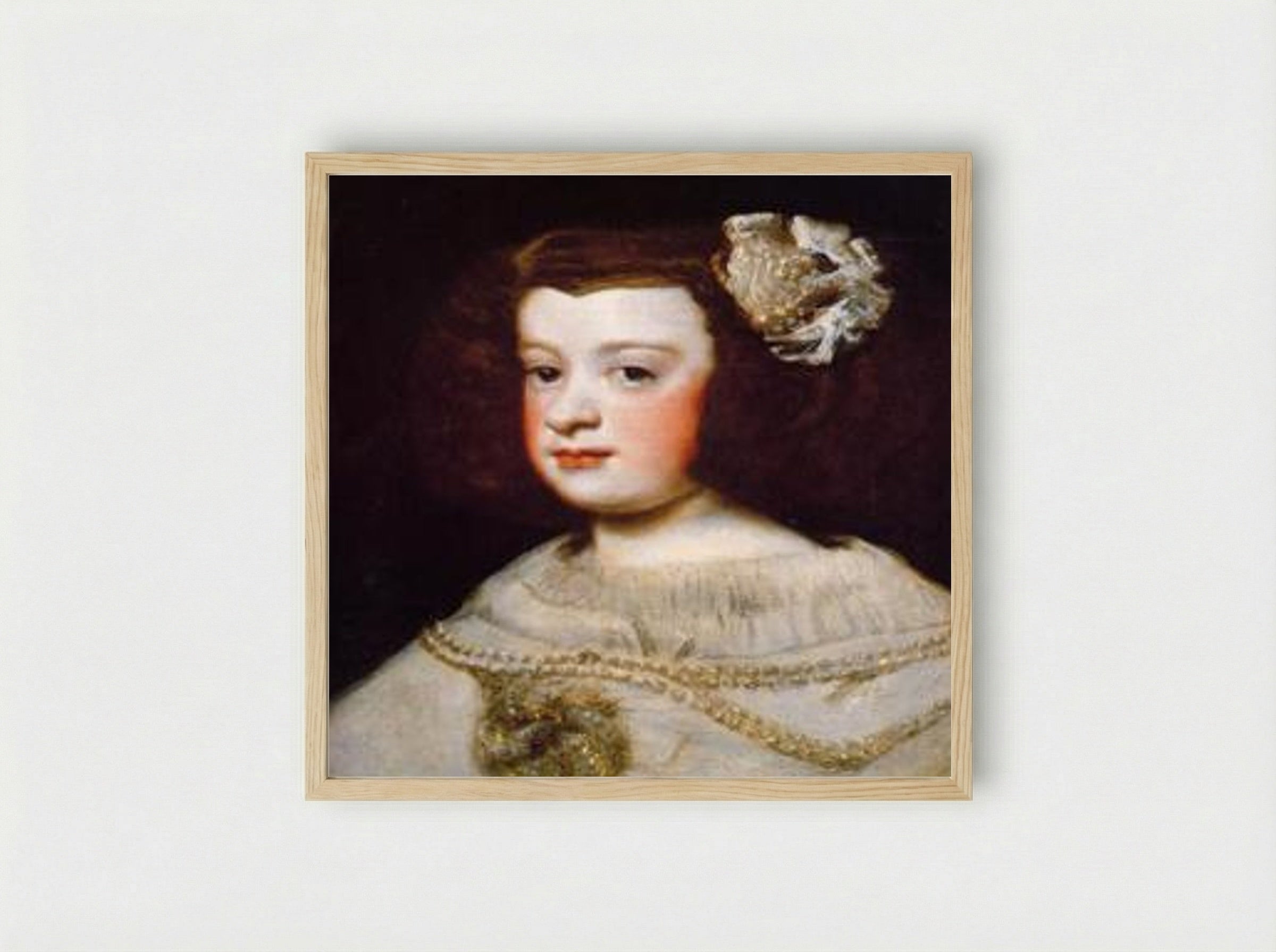 Infanta Maria Teresa - Diego Velázquez - Framed Print Wood