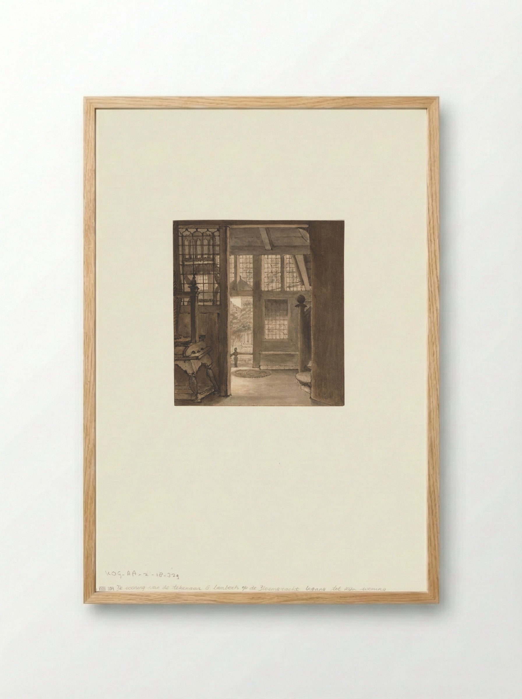 Ingang tot de woning van de kunstenaar - Gerrit Lamberts - Framed Print Wood