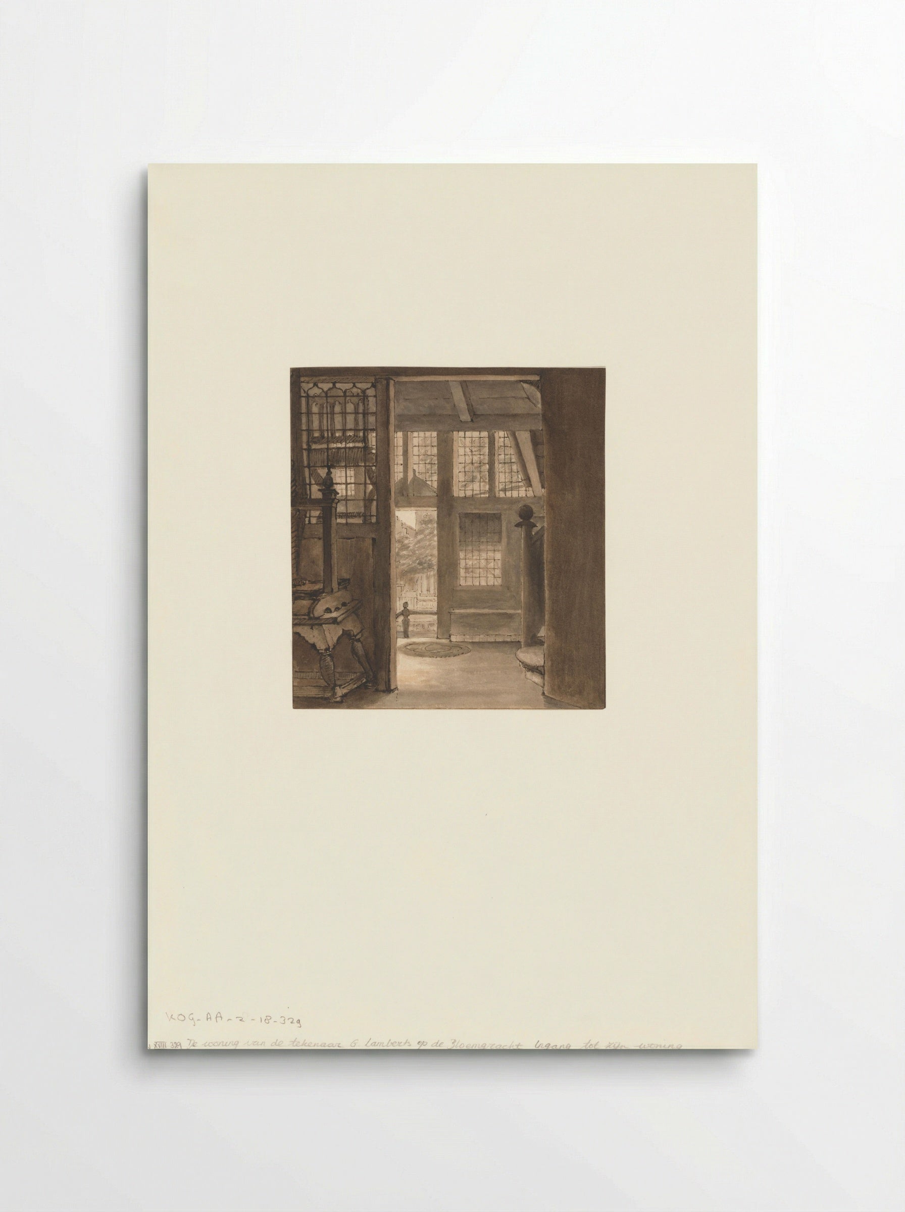Ingang tot de woning van de kunstenaar - Gerrit Lamberts - Poster