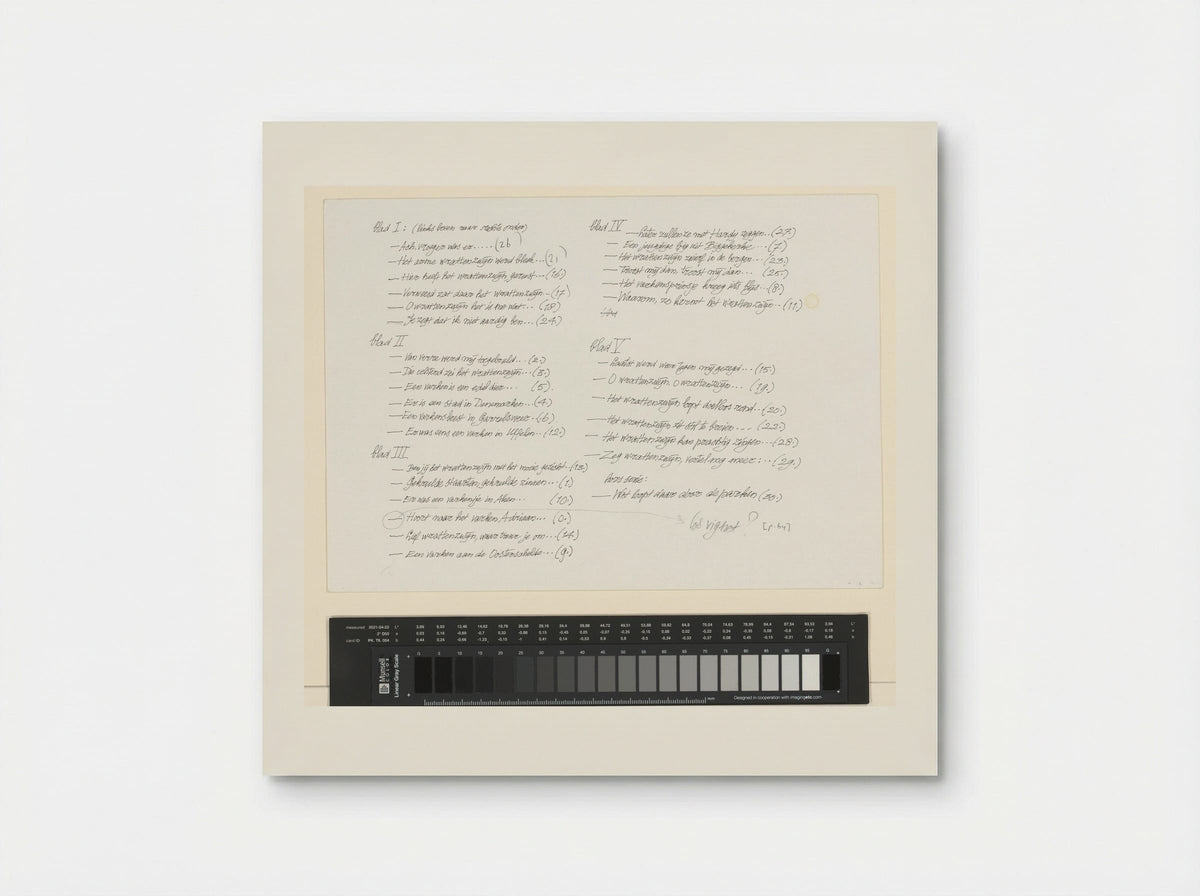 Inhoudsopgave - Peter Vos - Poster