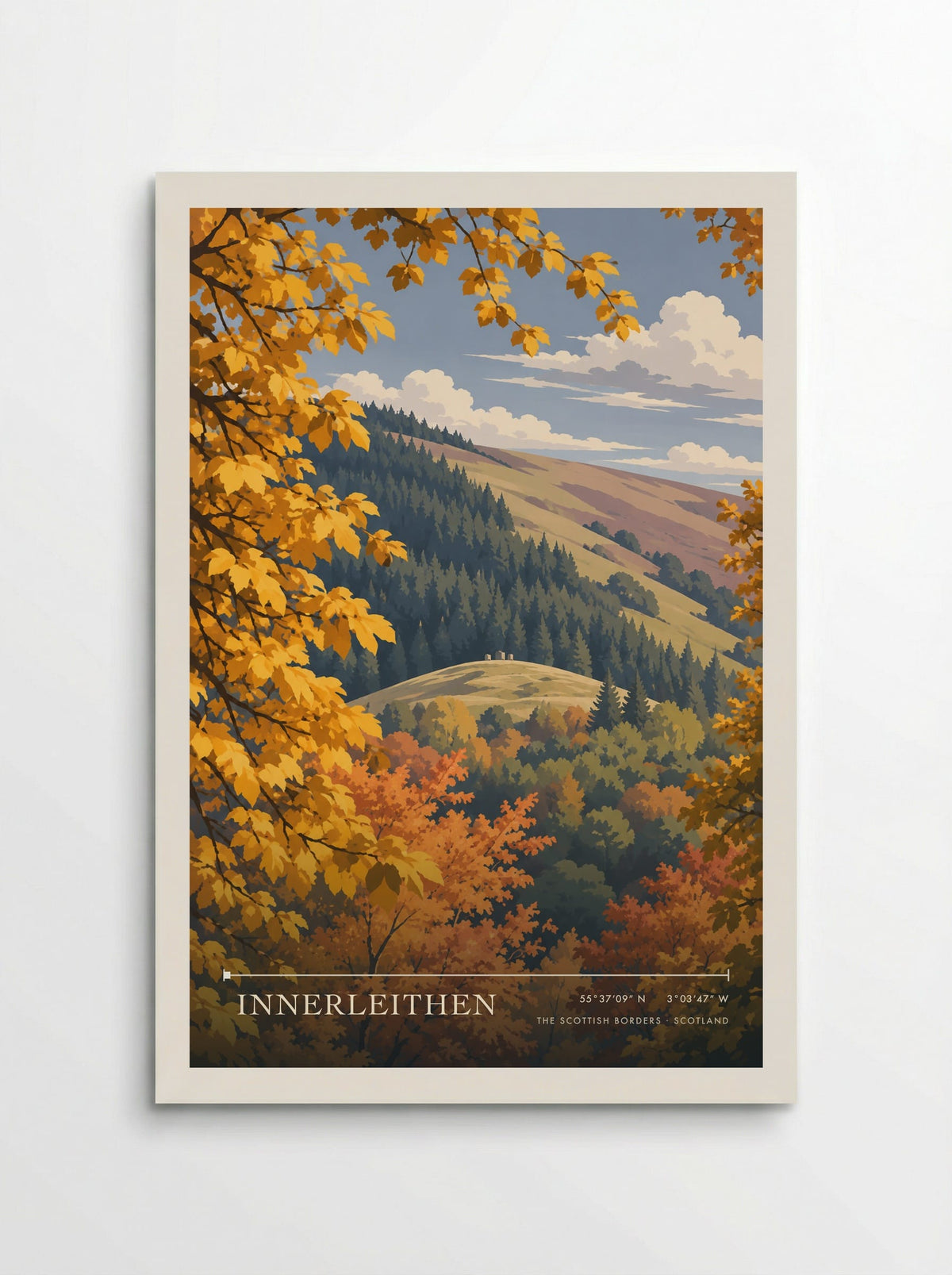 Innerleithen, The Scottish Borders | Travel Poster - Poster