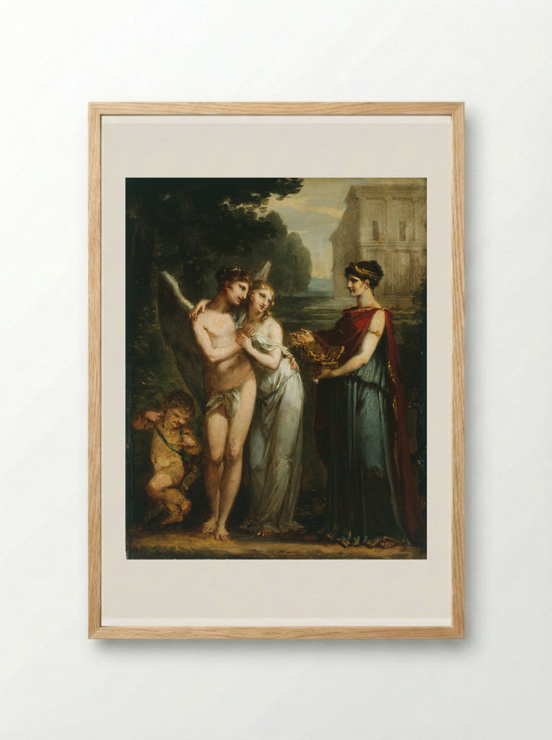 Innocence Preferring Love to Wealth - Pierre-Paul Prud'hon - Framed Print Wood