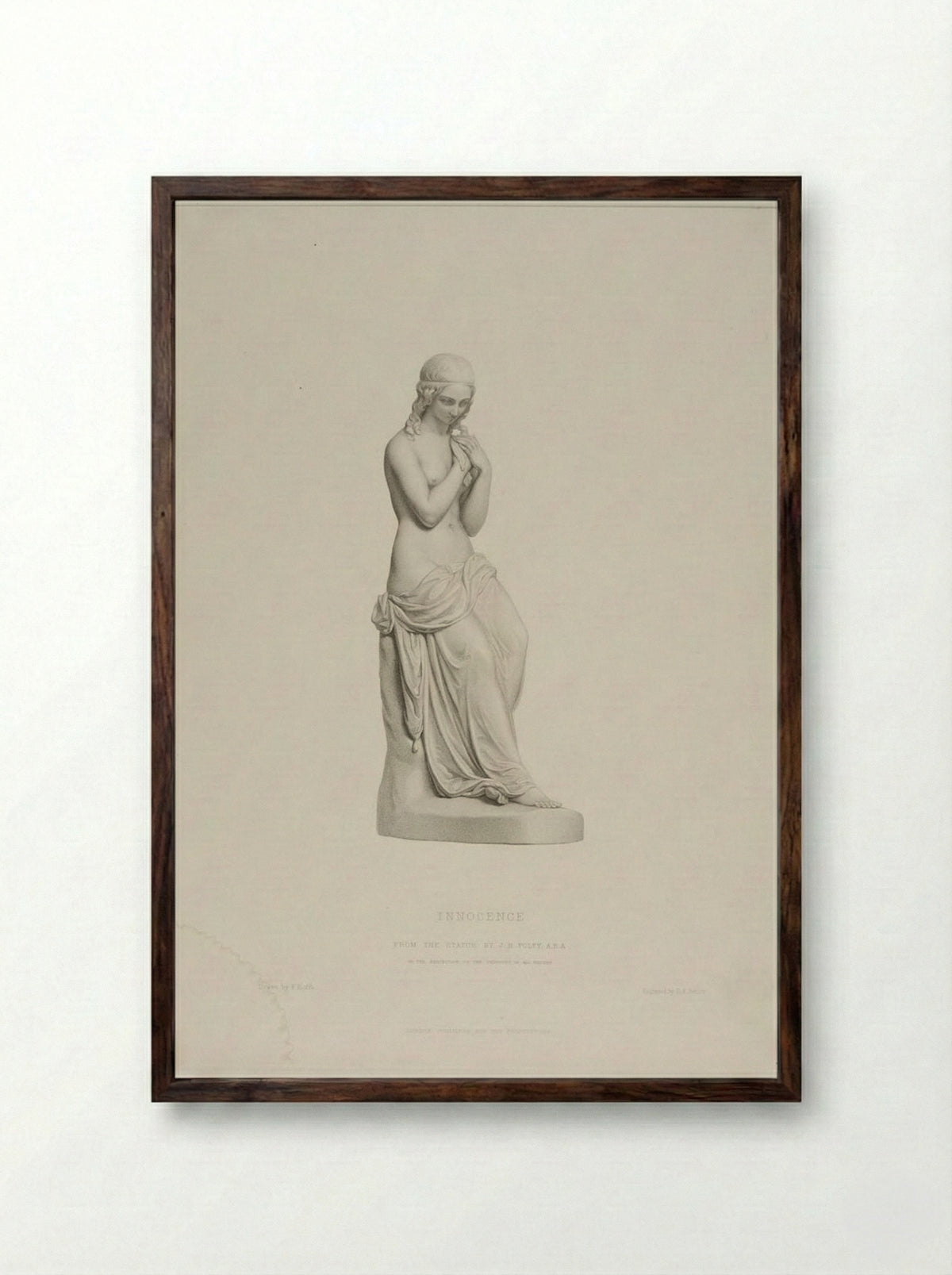 Innocence - Richard Austin Artlett - Framed Print Dark Wood