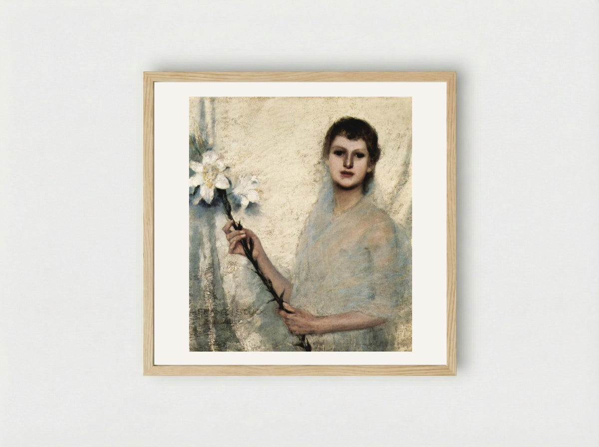 Innocence - Franz von Stuck - Framed Print Wood