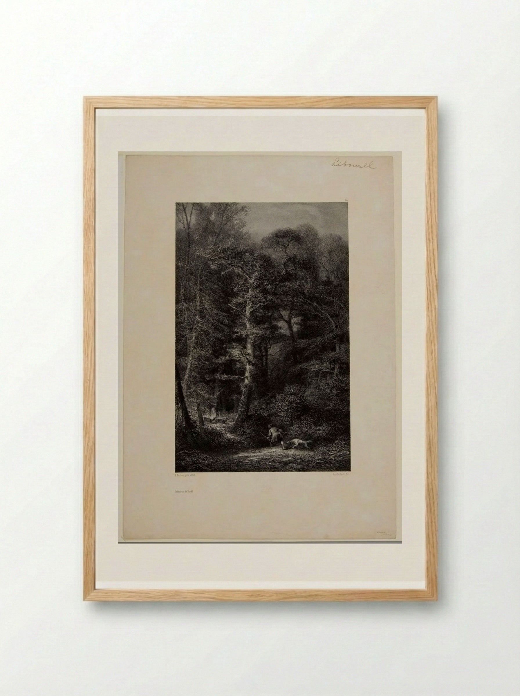 Inside the Wood - Karl Bodmer - Framed Print Wood